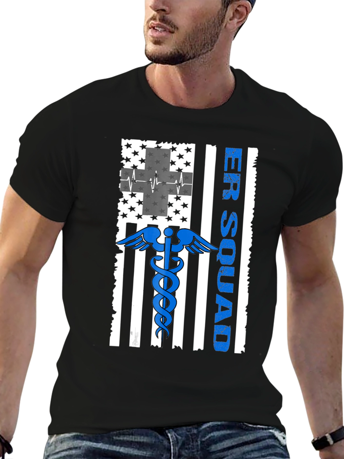ER Squad American Flag Graphic T-Shirt