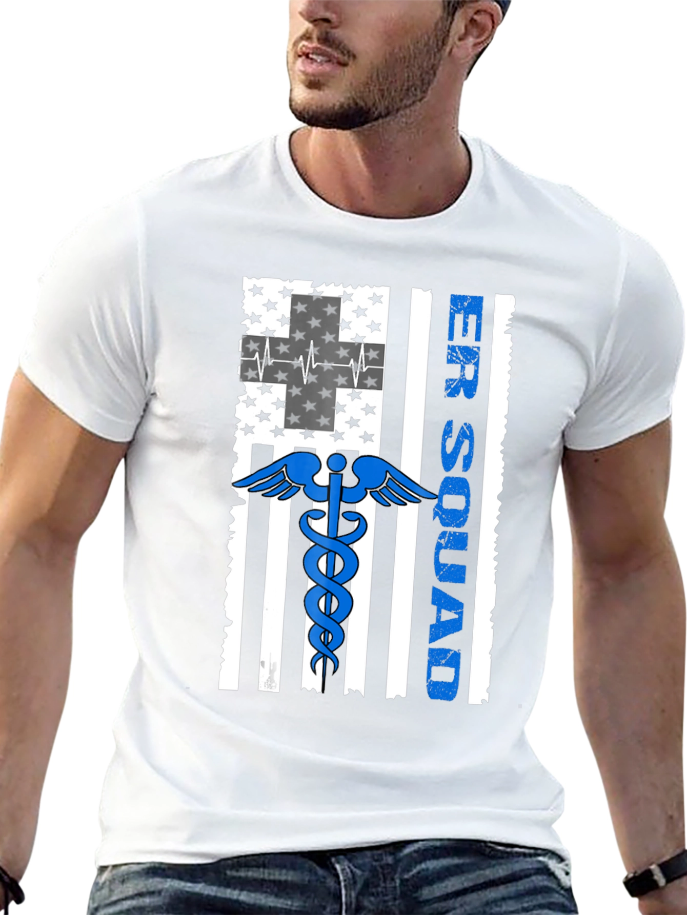 ER Squad American Flag Graphic T-Shirt