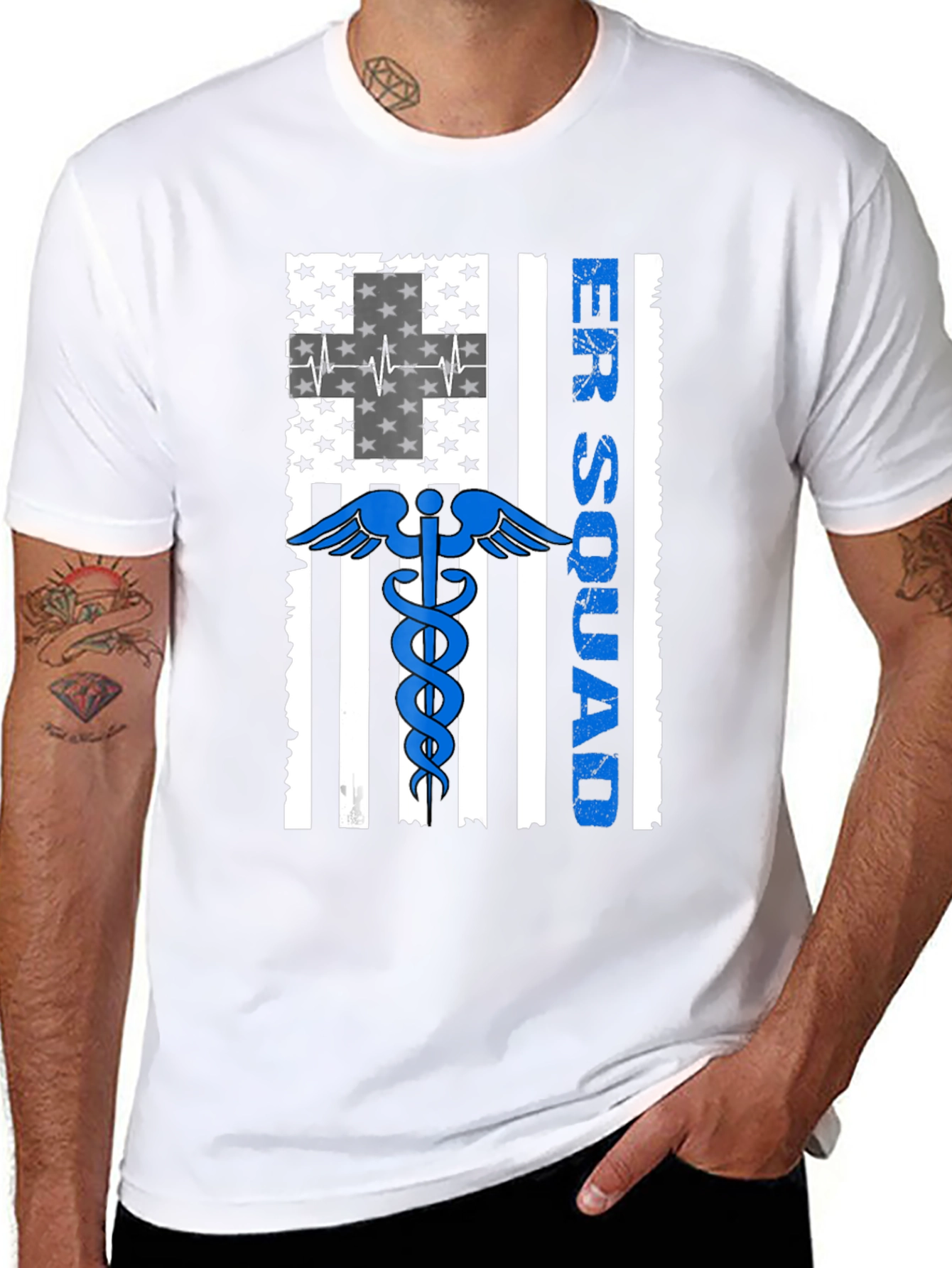 ER Squad American Flag Graphic T-Shirt