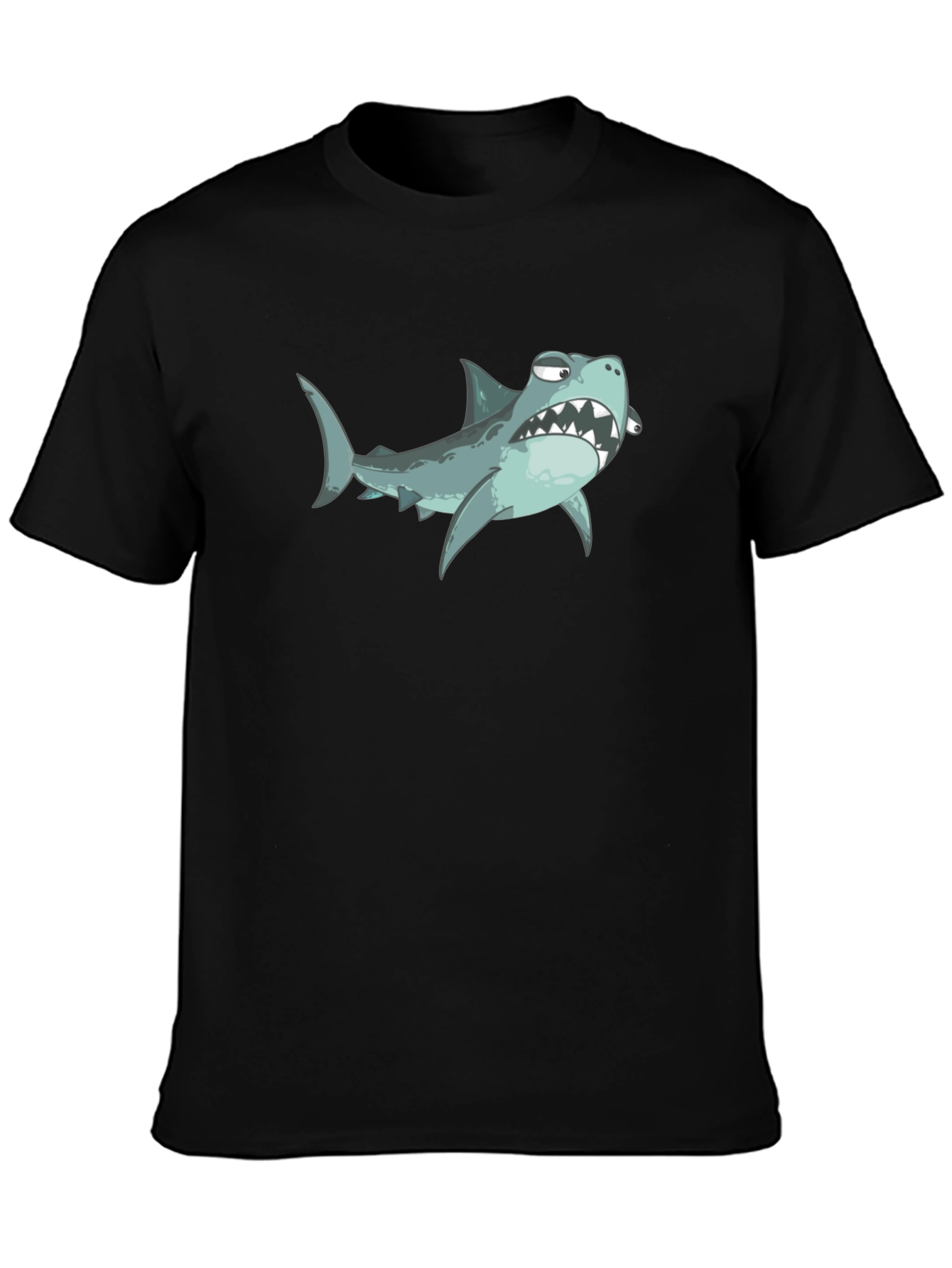 Cartoon Shark Graphic T-Shirt