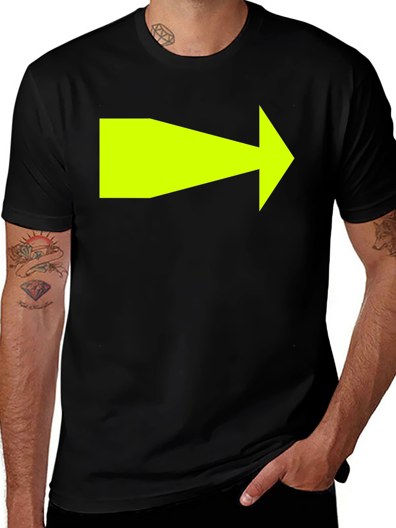 Arrow Graphic Black T-Shirt