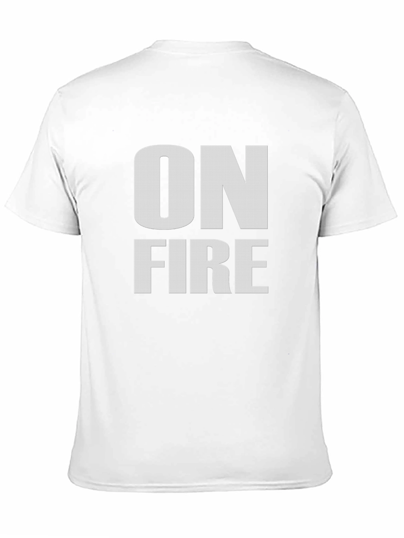 On Fire Graphic Tee - Black Cotton T-Shirt