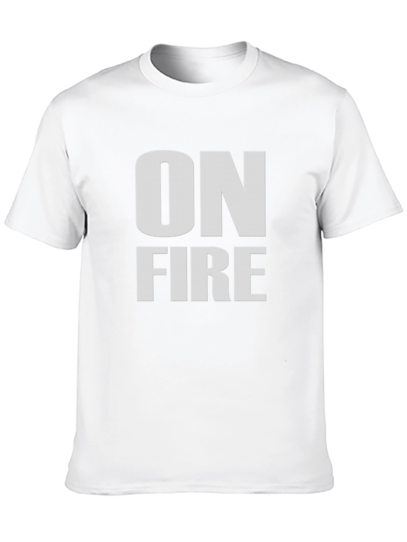 On Fire Graphic Tee - Black Cotton T-Shirt