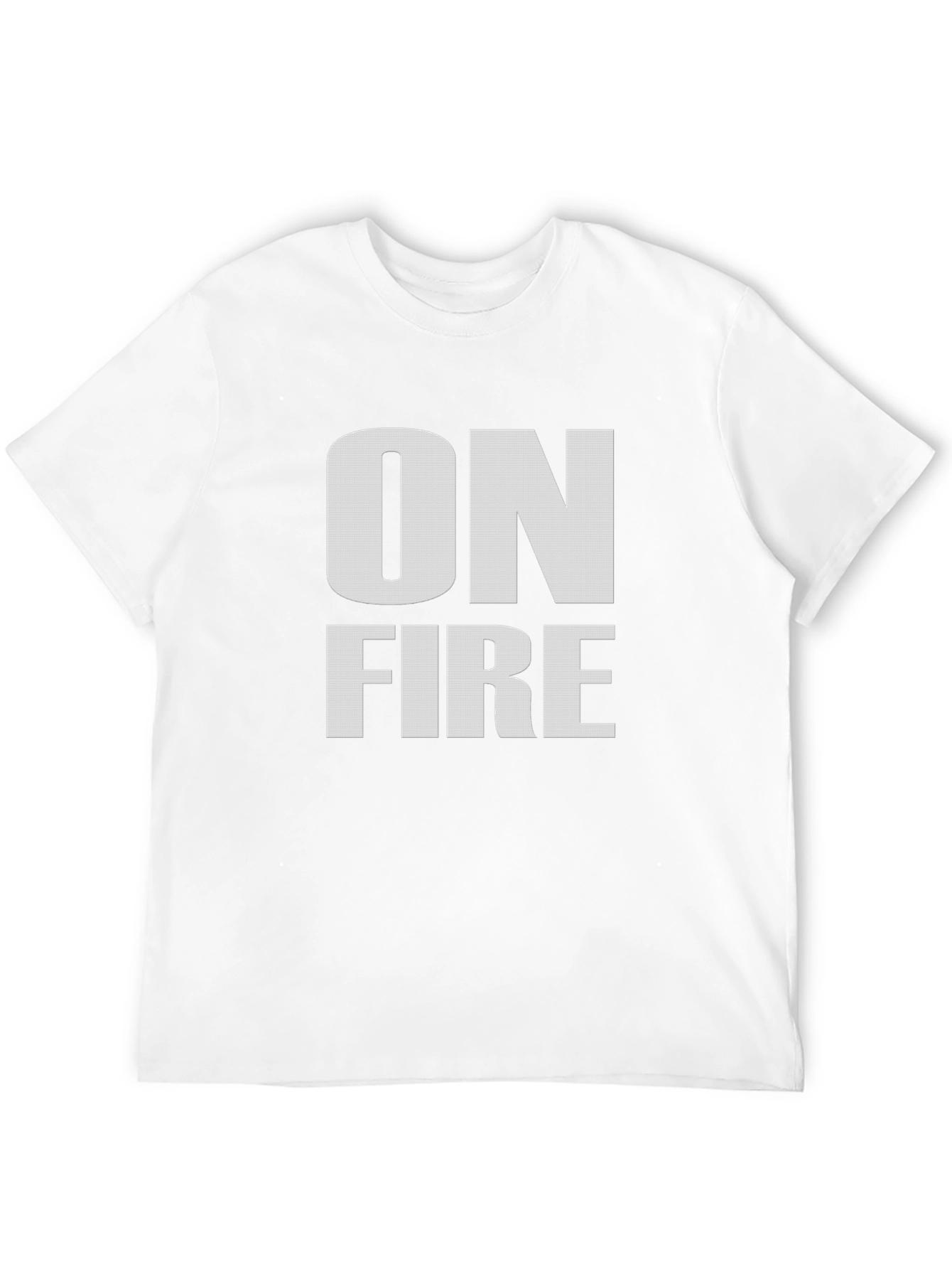 On Fire Graphic Tee - Black Cotton T-Shirt