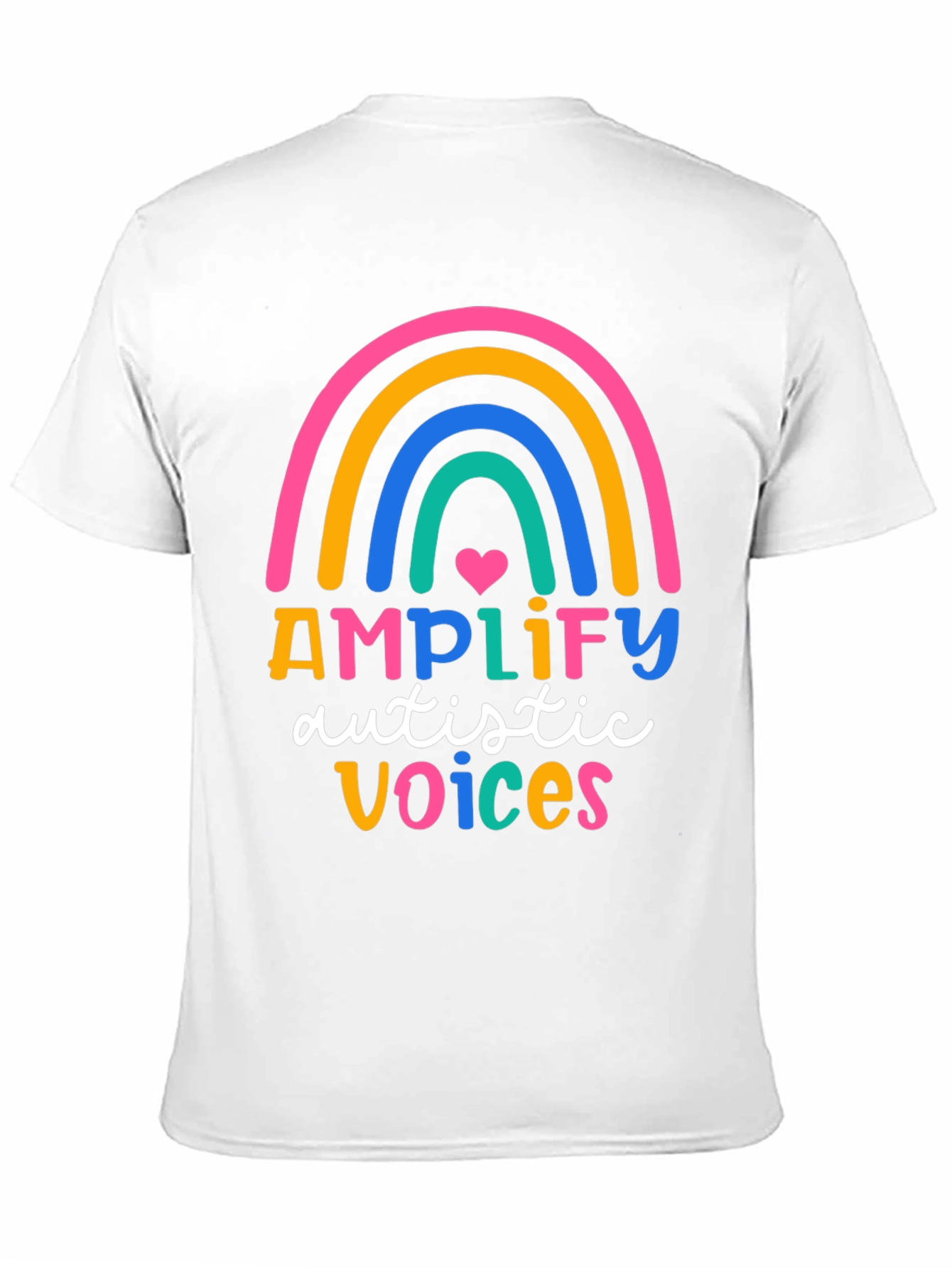Amplify Autistic Voices Rainbow Tee