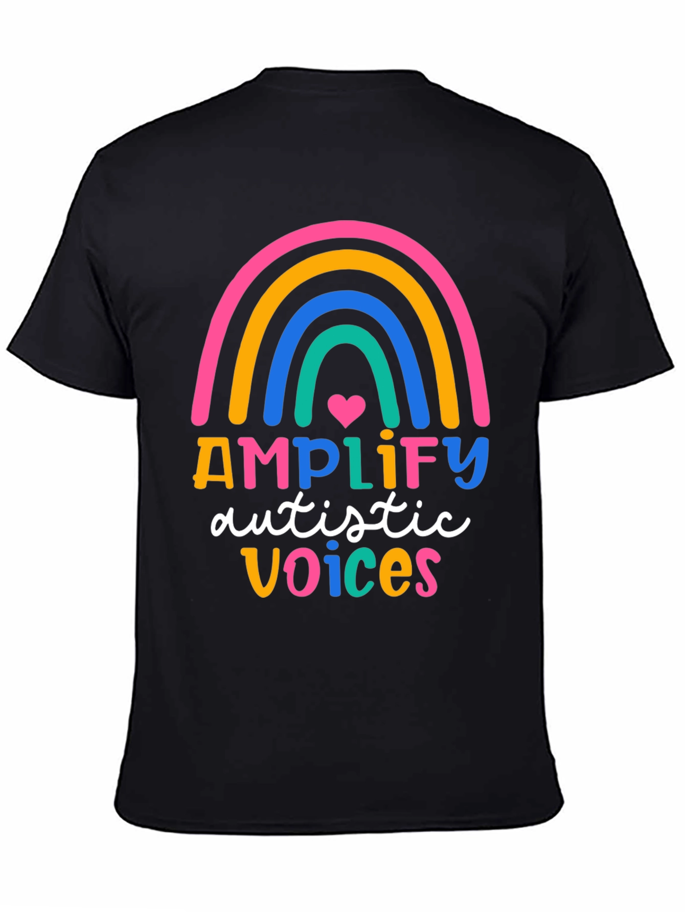 Amplify Autistic Voices Rainbow Tee