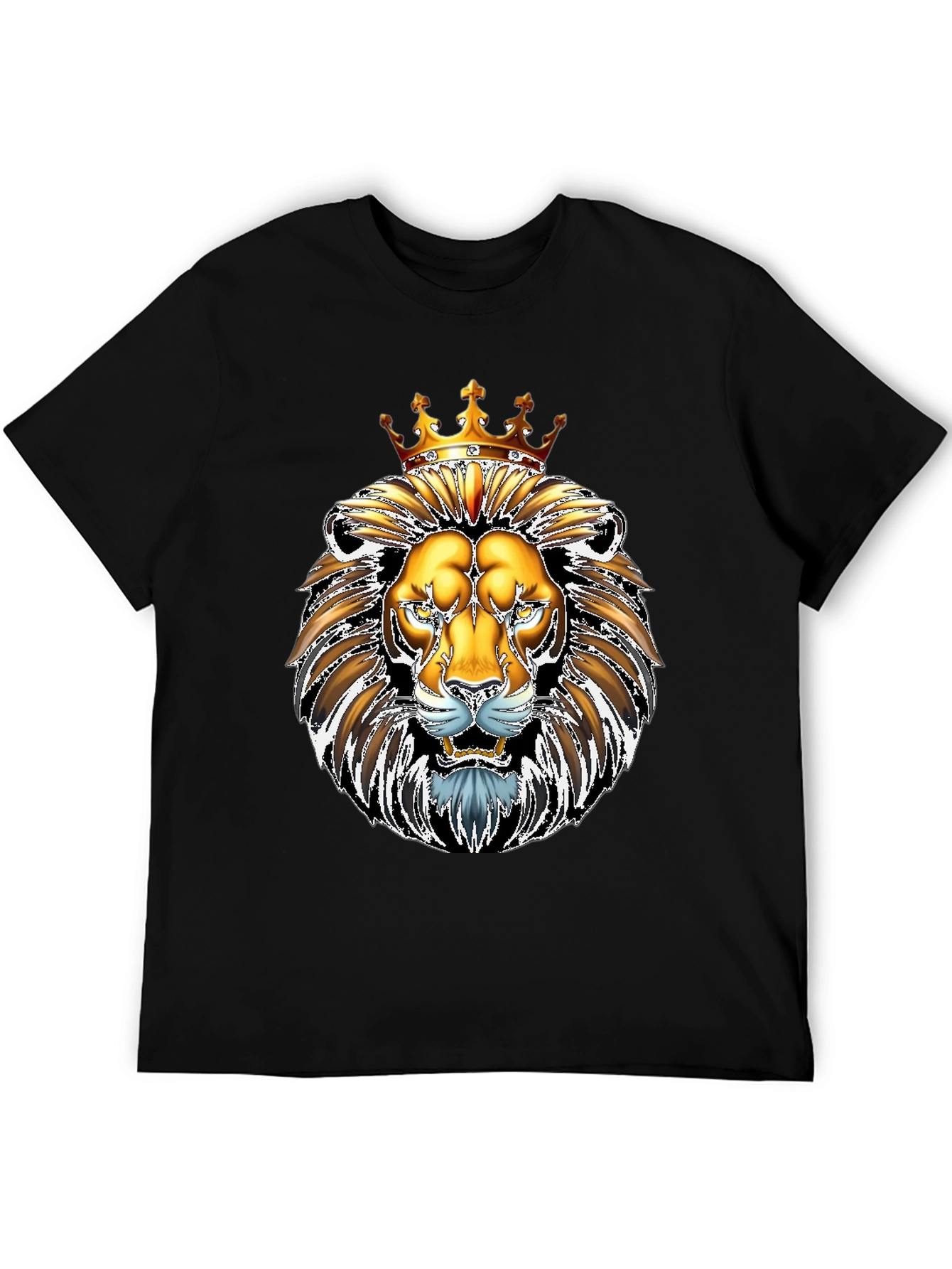 King Lion Graphic Tee - Majestic Animal Design
