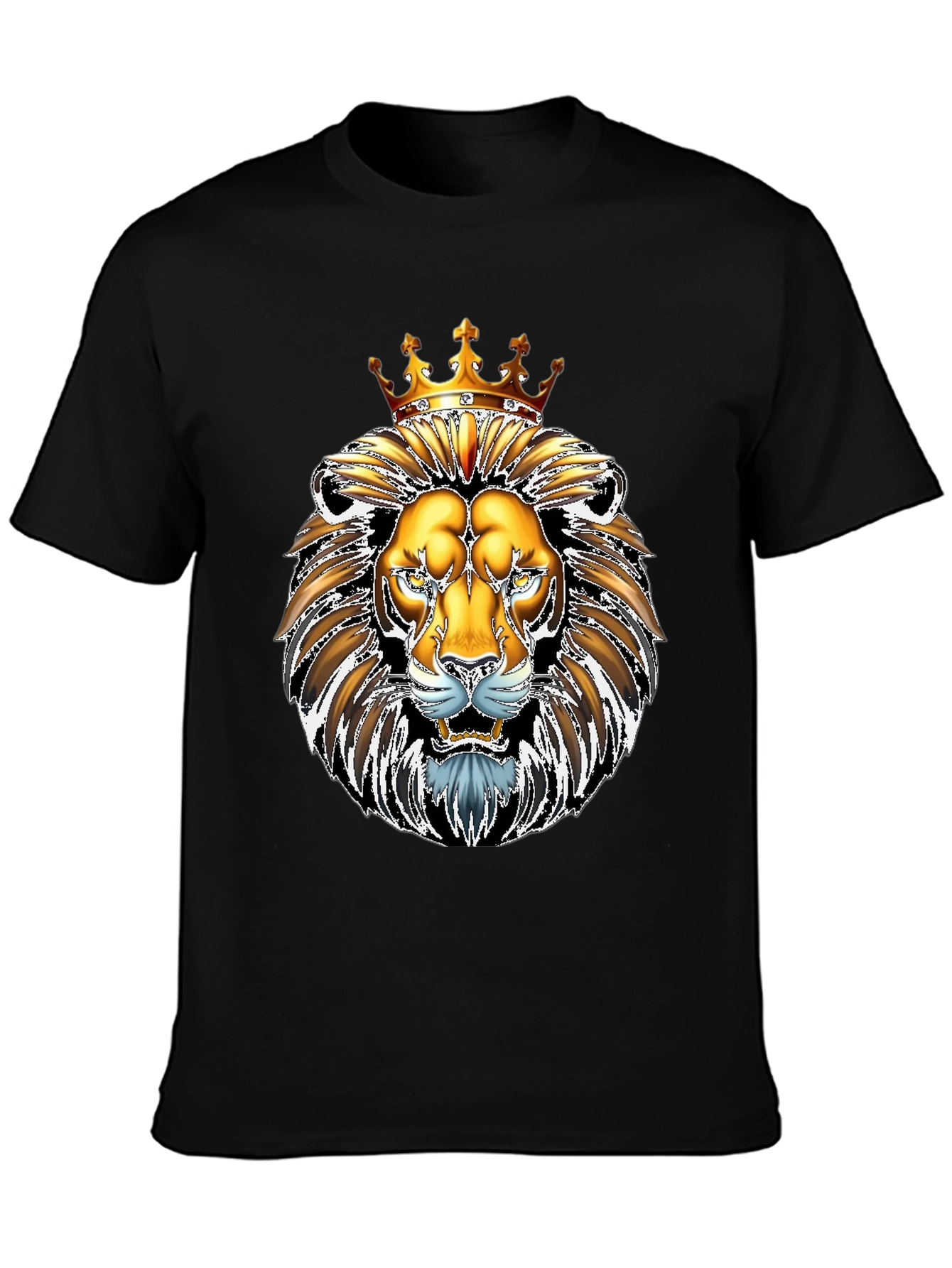 King Lion Graphic Tee - Majestic Animal Design