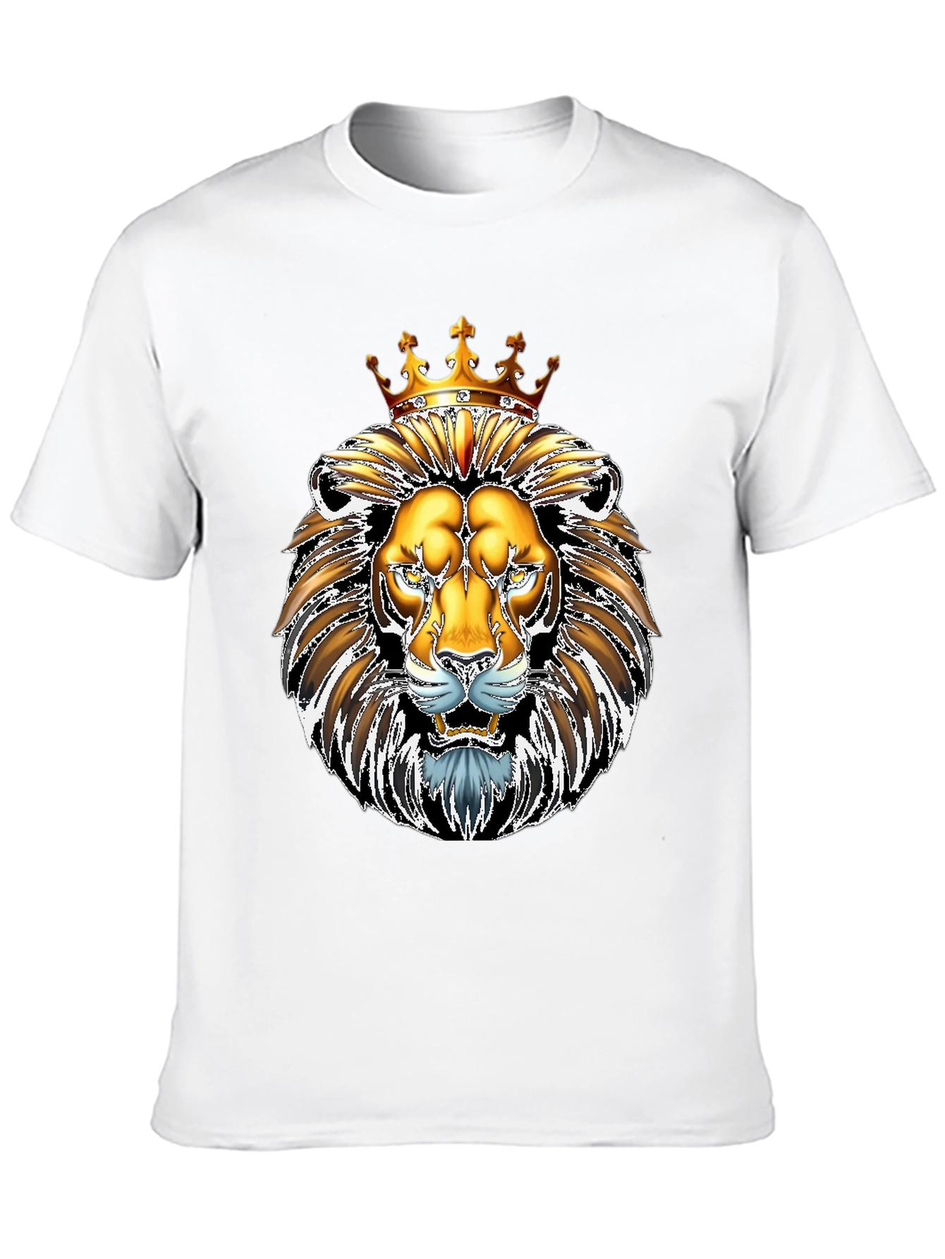 King Lion Graphic Tee - Majestic Animal Design