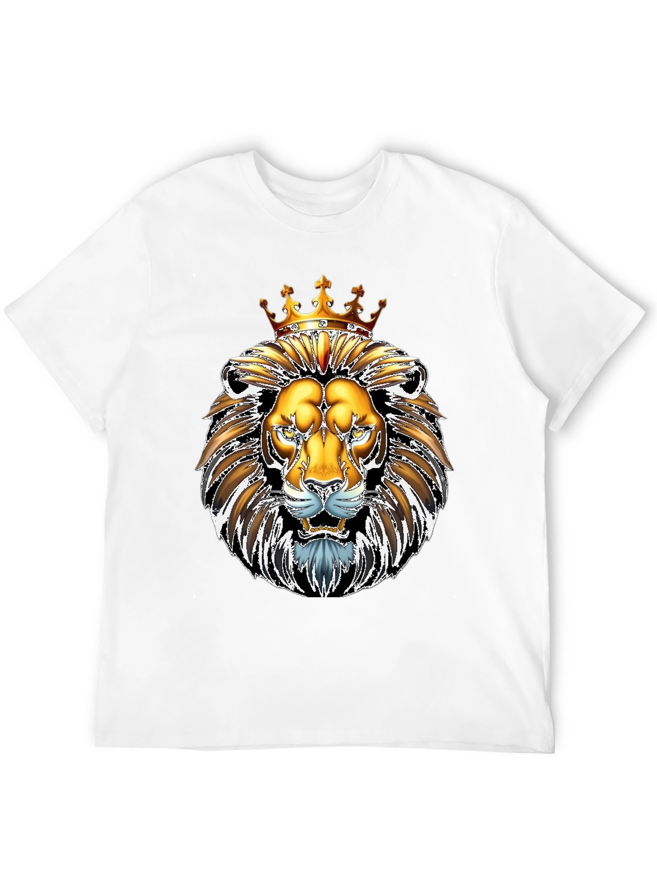 King Lion Graphic Tee - Majestic Animal Design