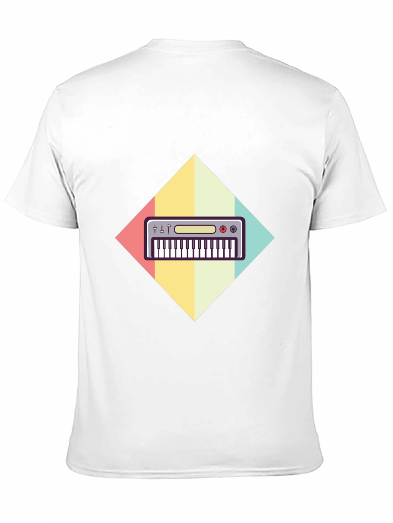 Retro Synthwave Keyboard Graphic Tee
