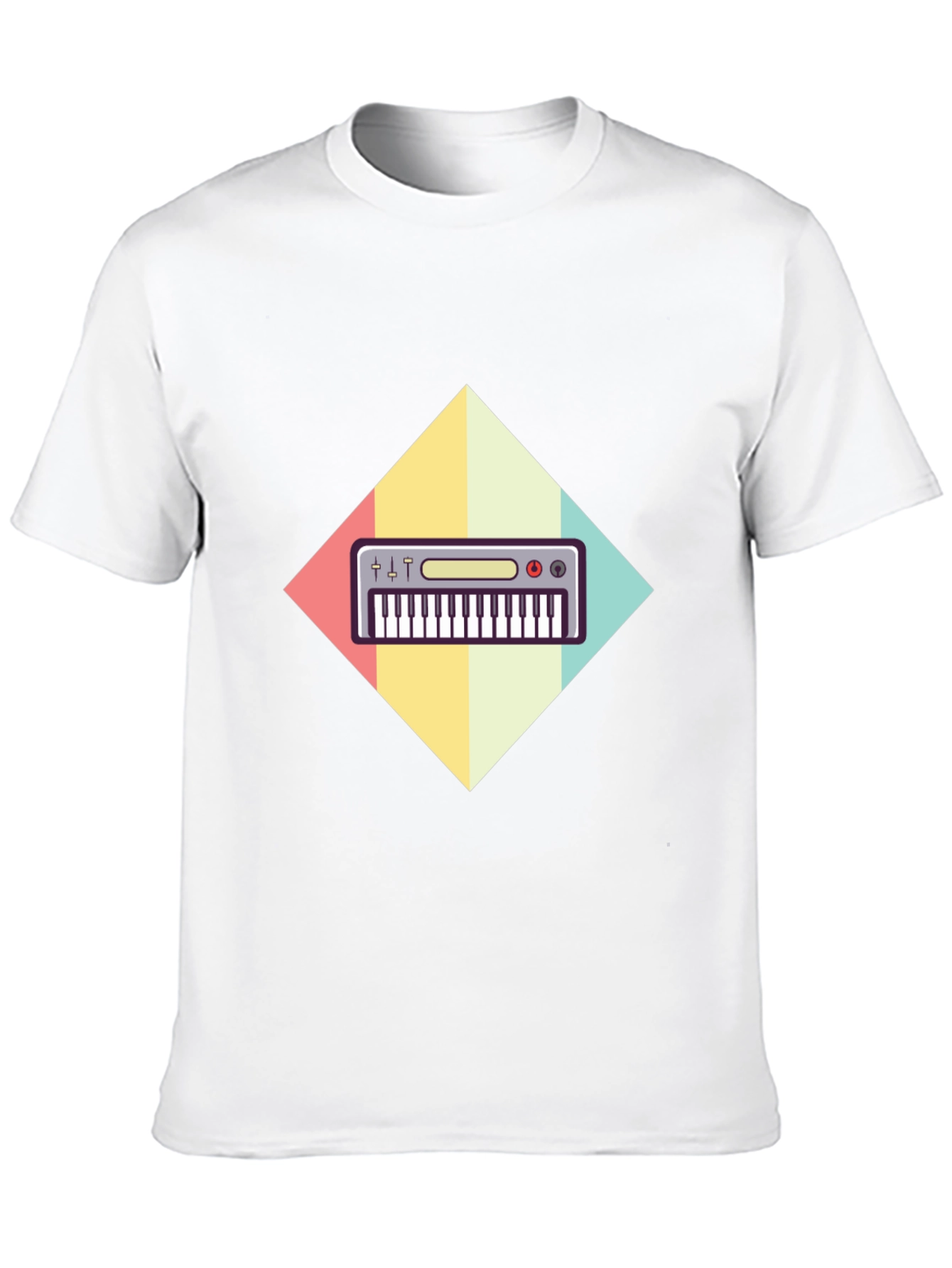 Retro Synthwave Keyboard Graphic Tee