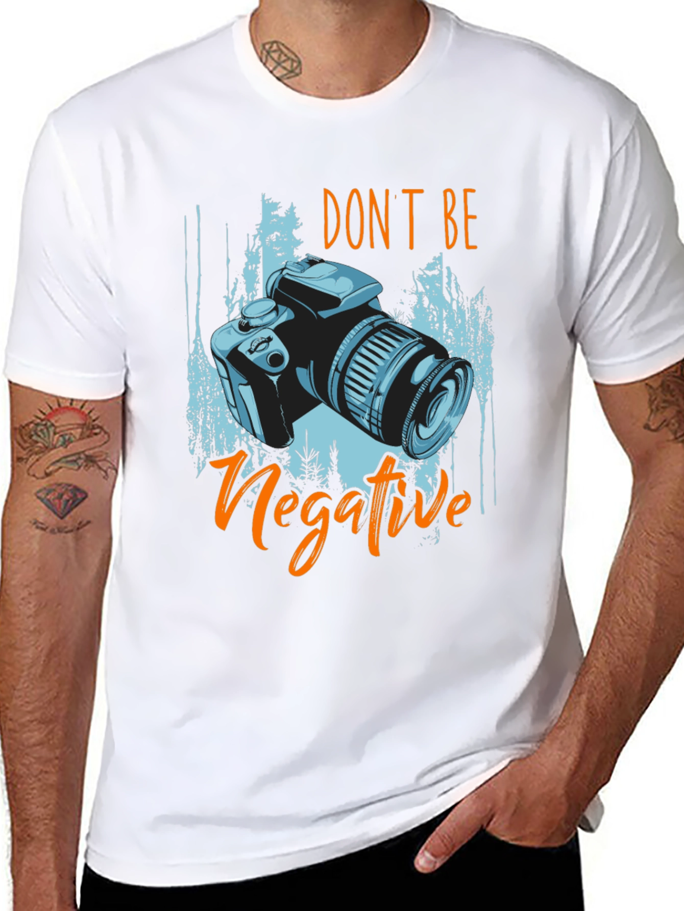 Dont Be Negative Camera T-Shirt