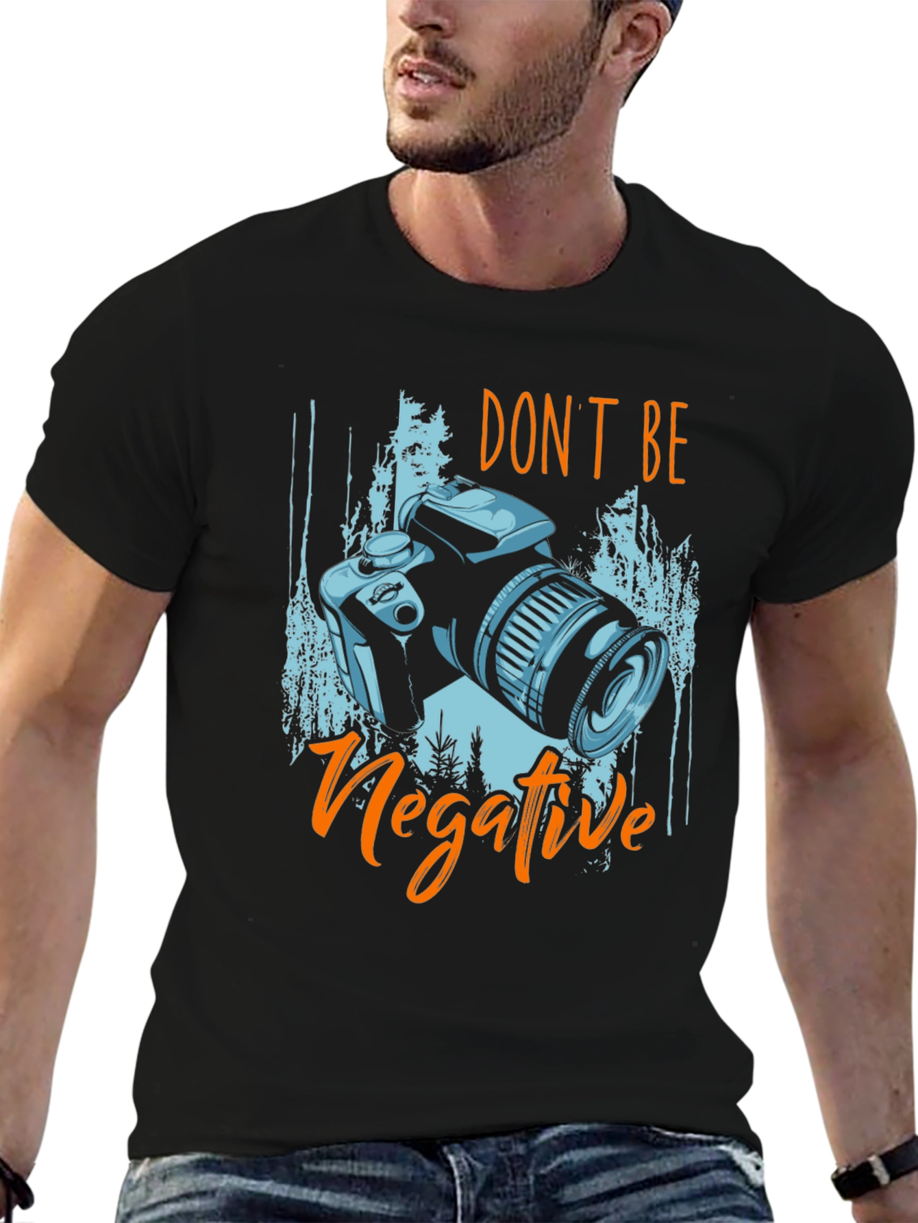 Dont Be Negative Camera T-Shirt