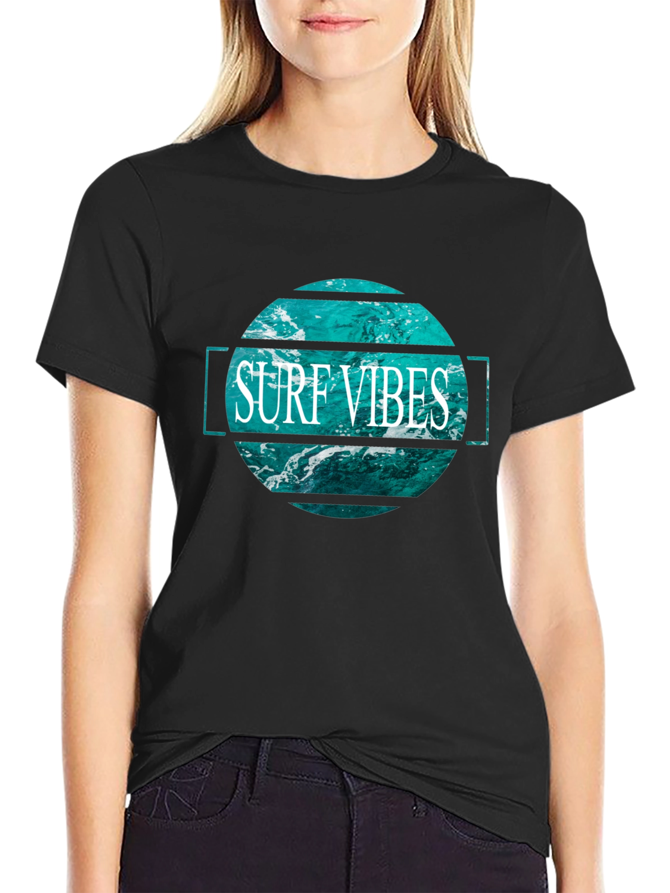 Surf Vibes Graphic T-Shirt - Ocean Wave Design