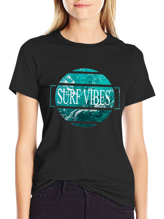 Surf Vibes Graphic T-Shirt - Ocean Wave Design