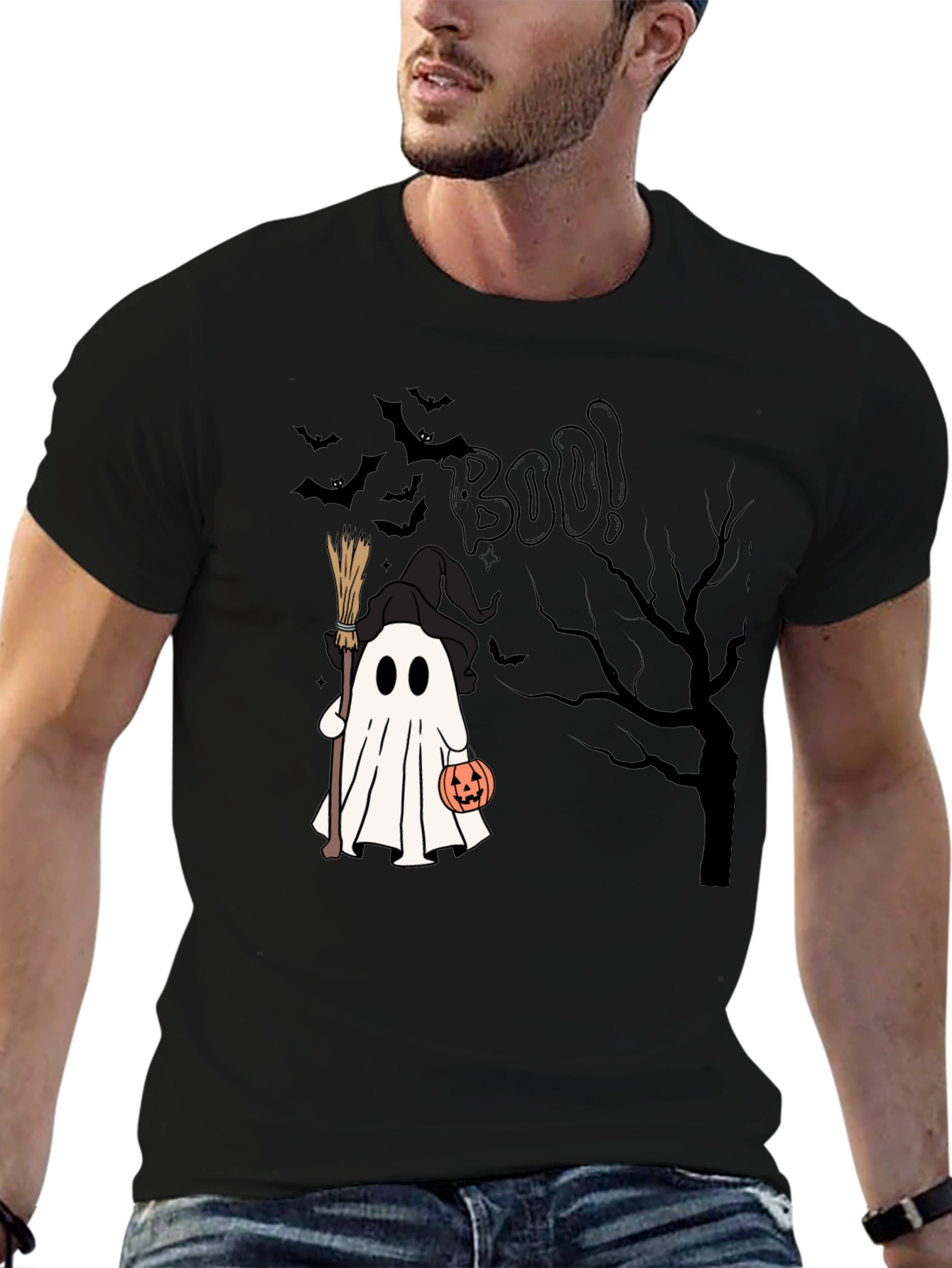 Halloween Ghost Boo T-Shirt - Spooky Season Apparel
