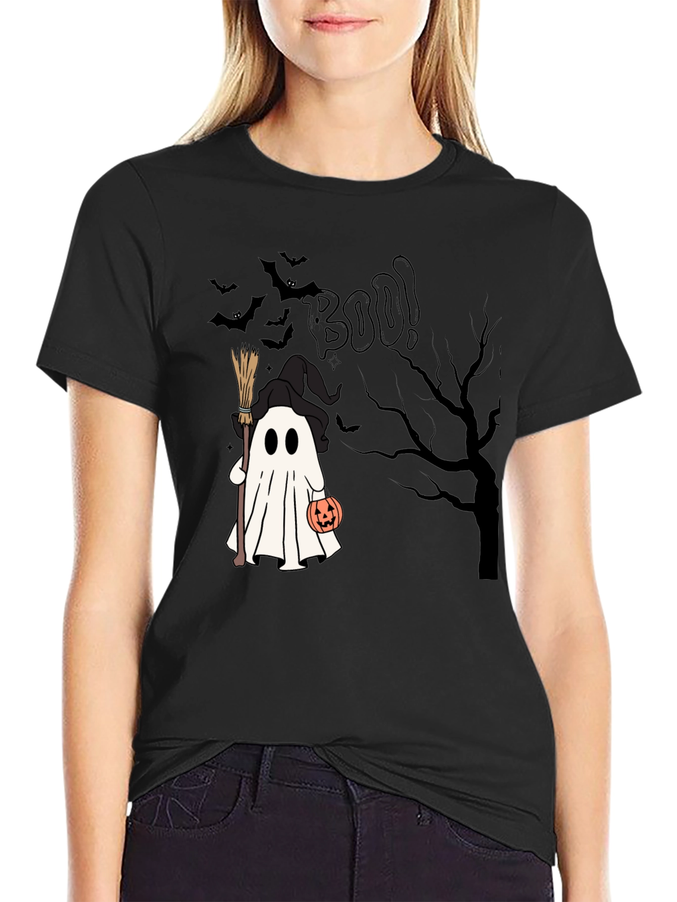 Halloween Ghost Boo T-Shirt - Spooky Season Apparel