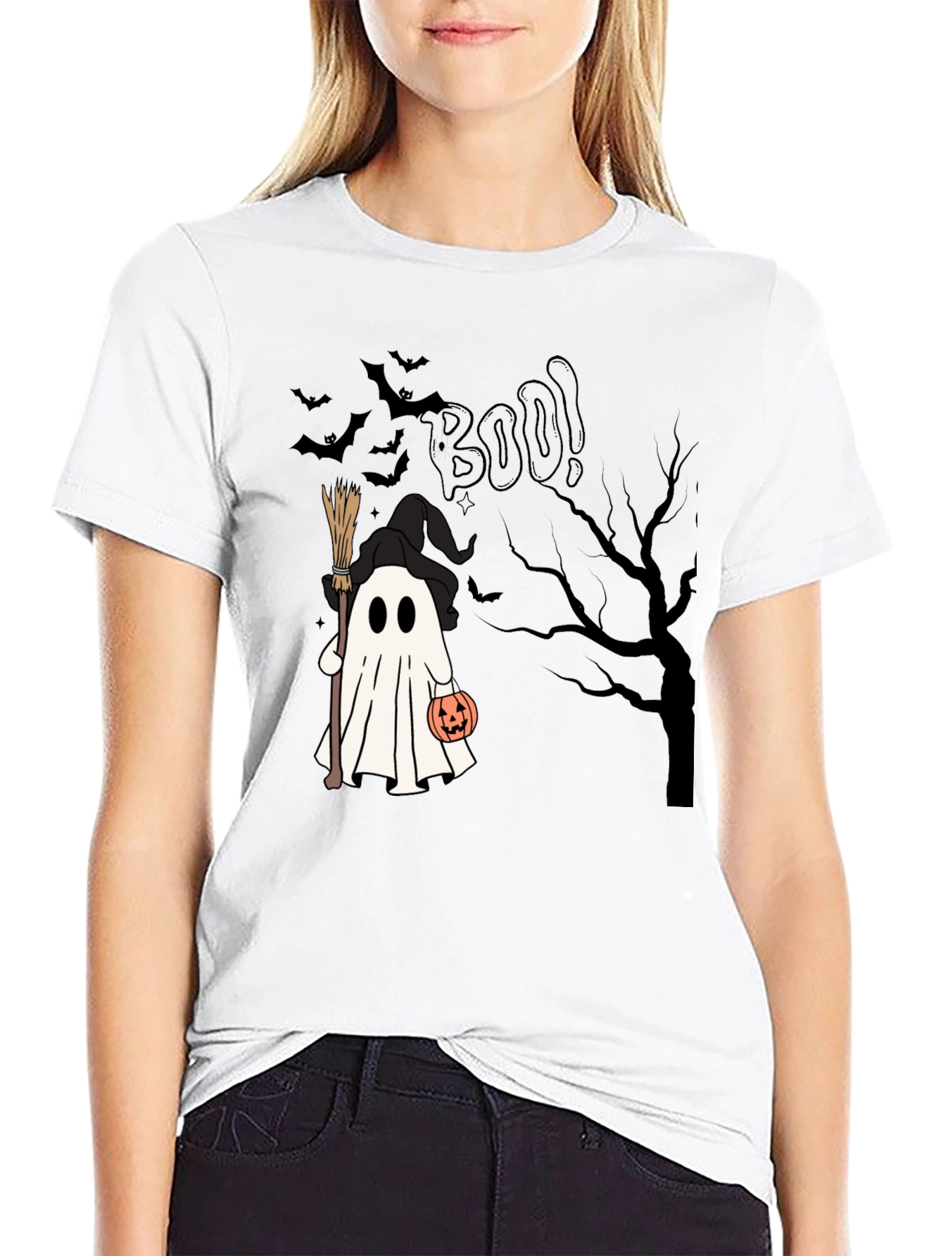 Halloween Ghost Boo T-Shirt - Spooky Season Apparel