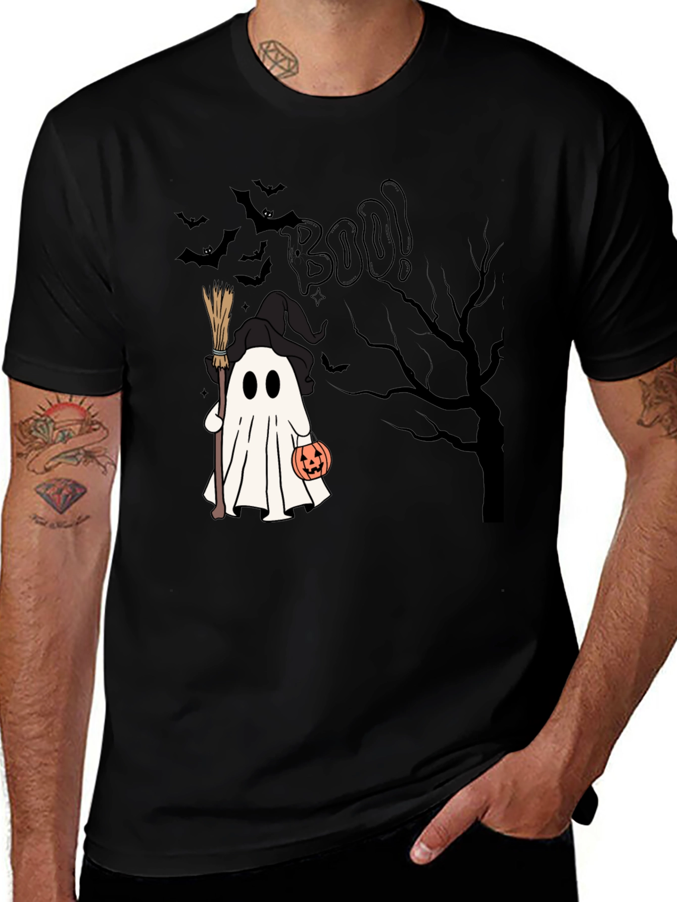 Halloween Ghost Boo T-Shirt - Spooky Season Apparel