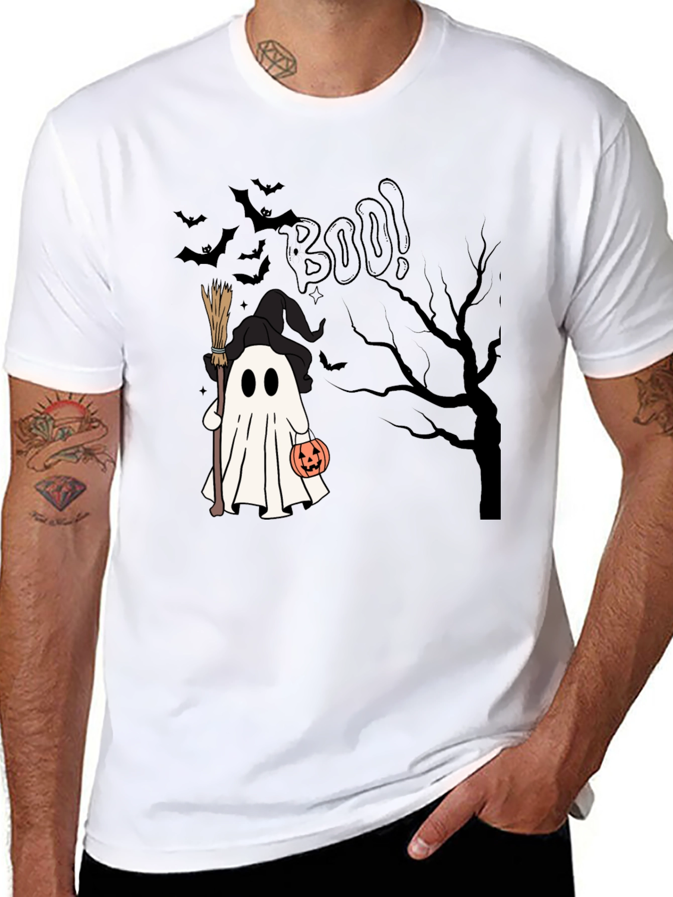 Halloween Ghost Boo T-Shirt - Spooky Season Apparel