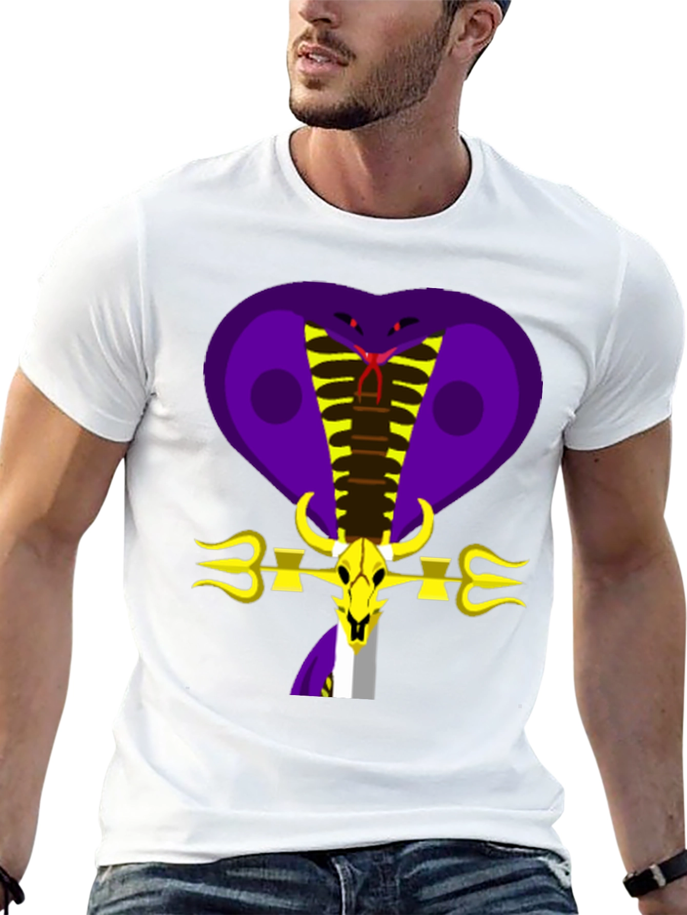 Cobra Skull Graphic Tee - Bold Design