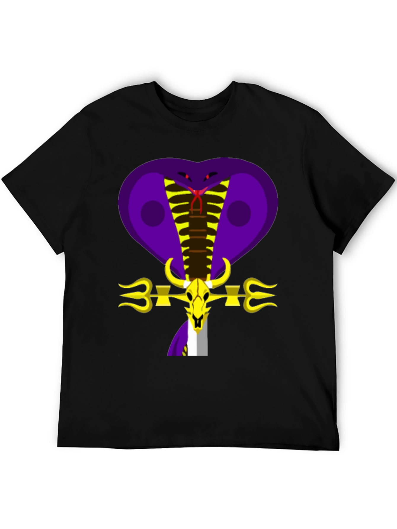 Cobra Skull Graphic Tee - Bold Design