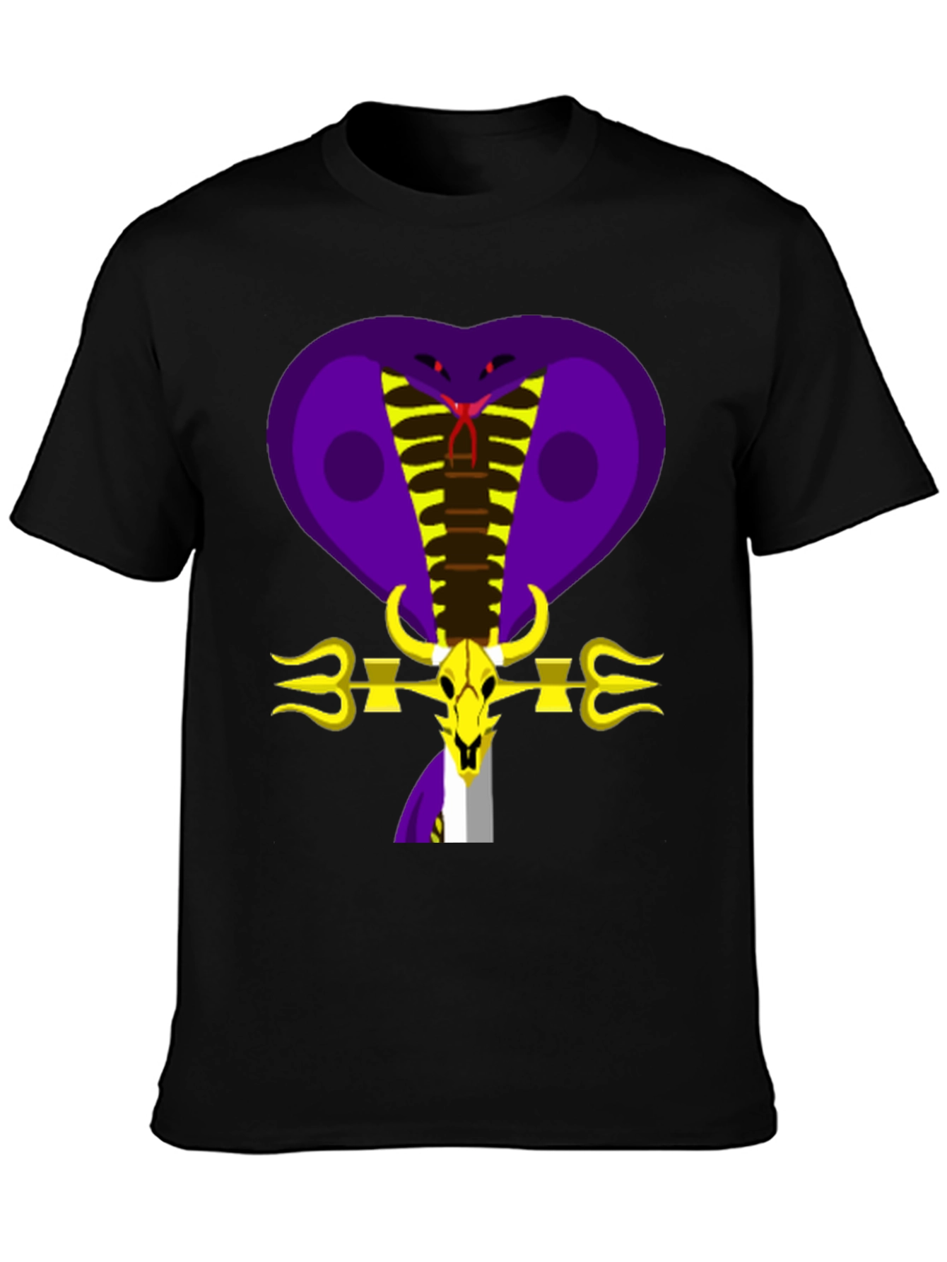 Cobra Skull Graphic Tee - Bold Design