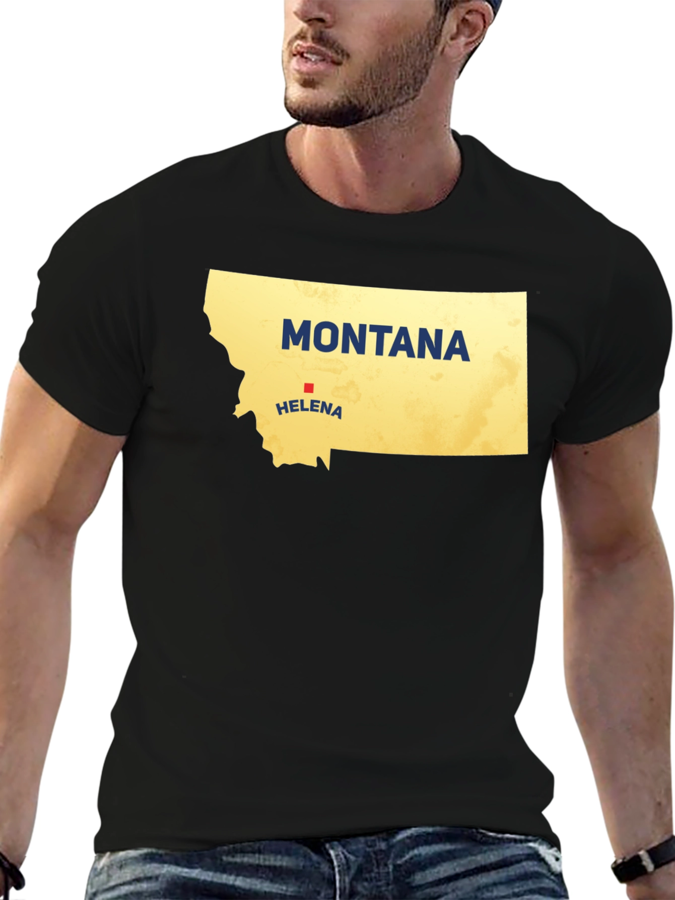 Montana State Map T-Shirt