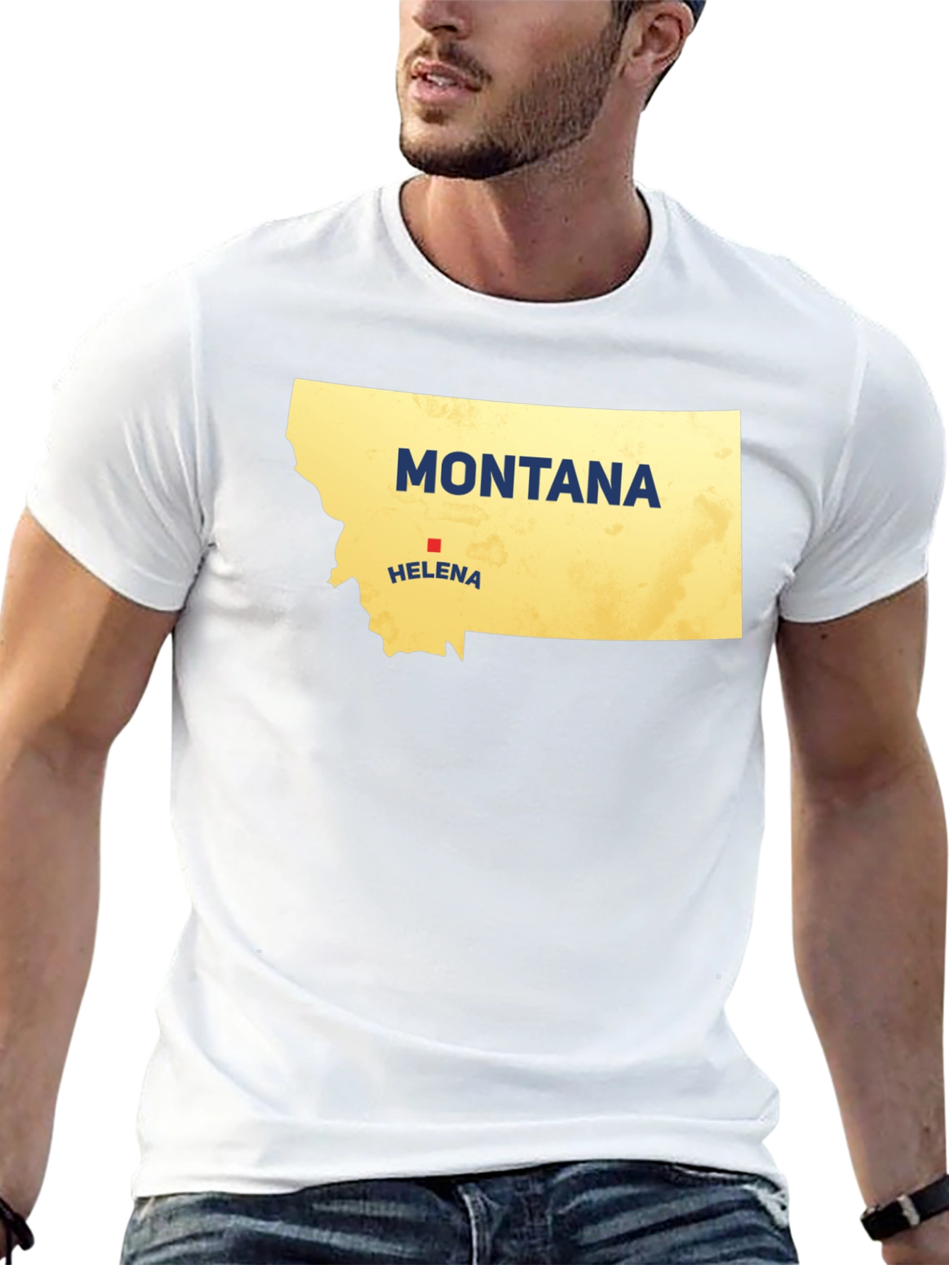 Montana State Map T-Shirt