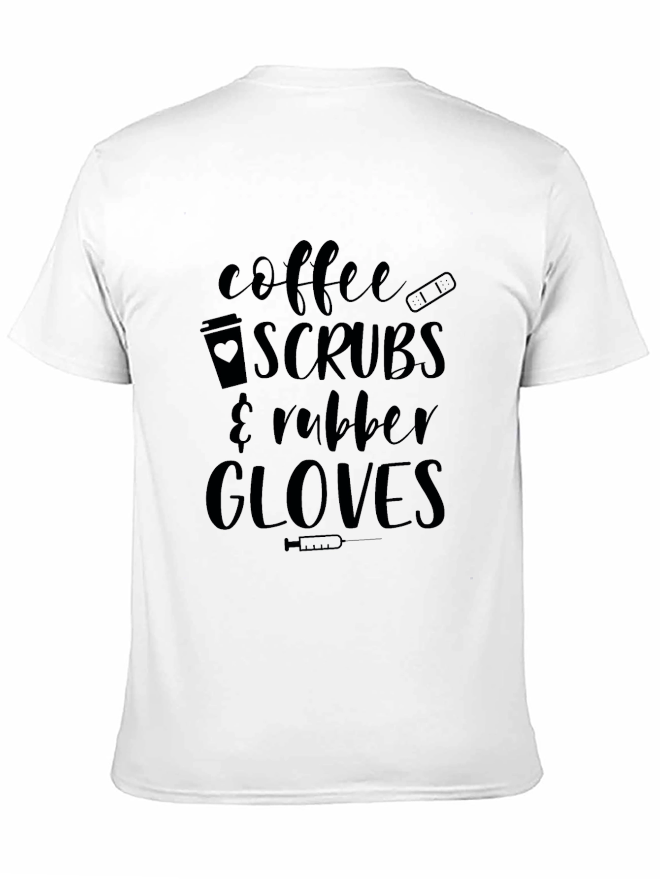 Coffee Scrubs & Rubber Gloves Black T-Shirt