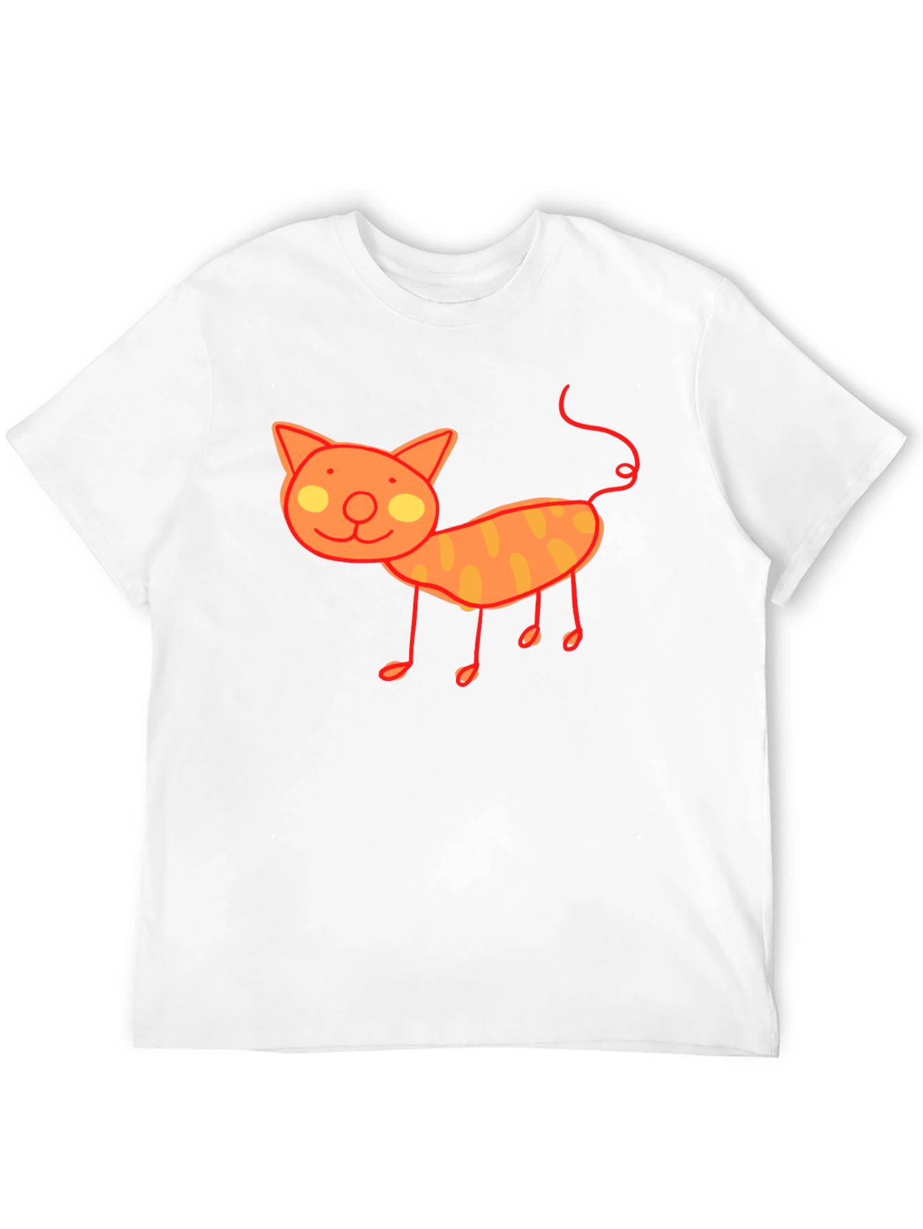 Cute Cat Graphic T-Shirt - Black