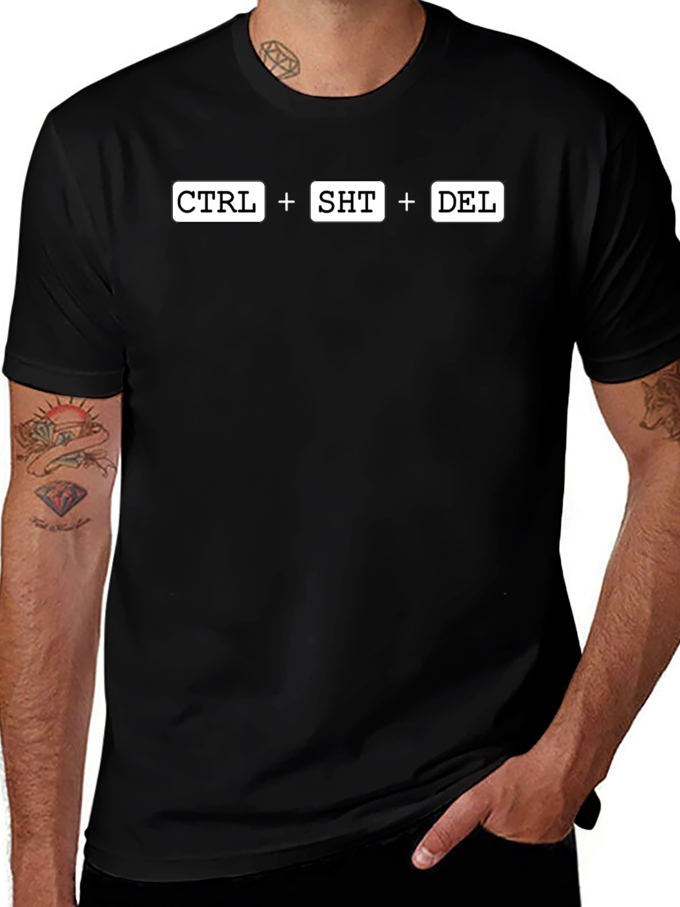 CTRL+SHT+DEL Black T-Shirt