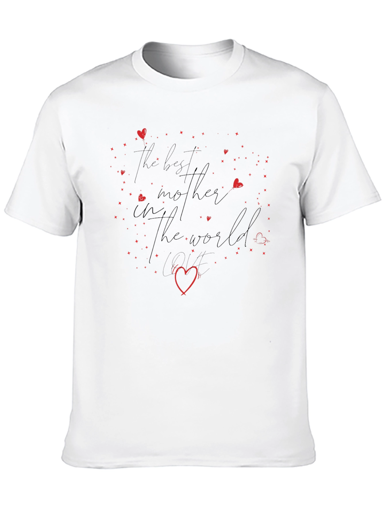 Best Mother in the World Black Graphic Tee