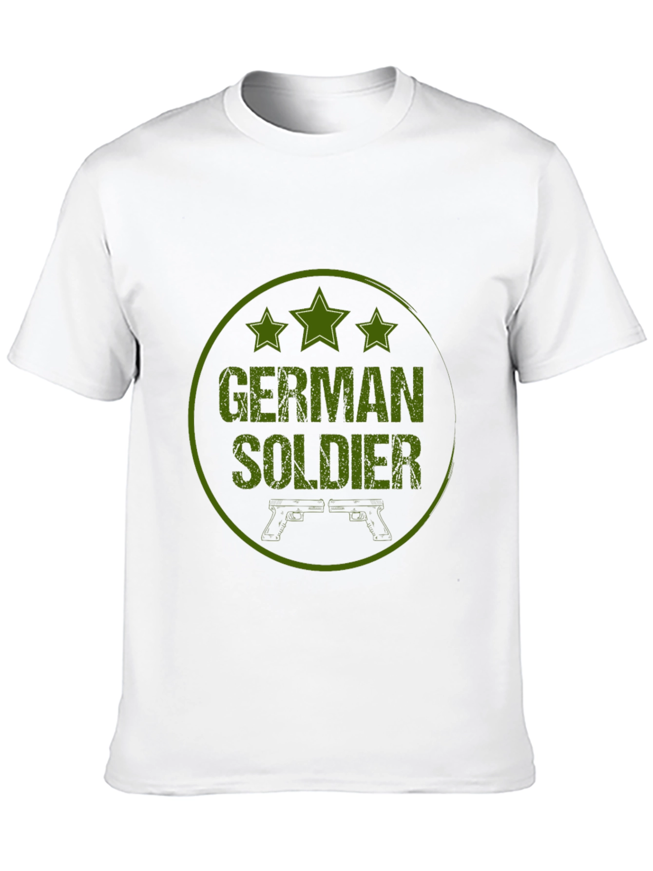 German Soldier Graphic Tee - Military Style