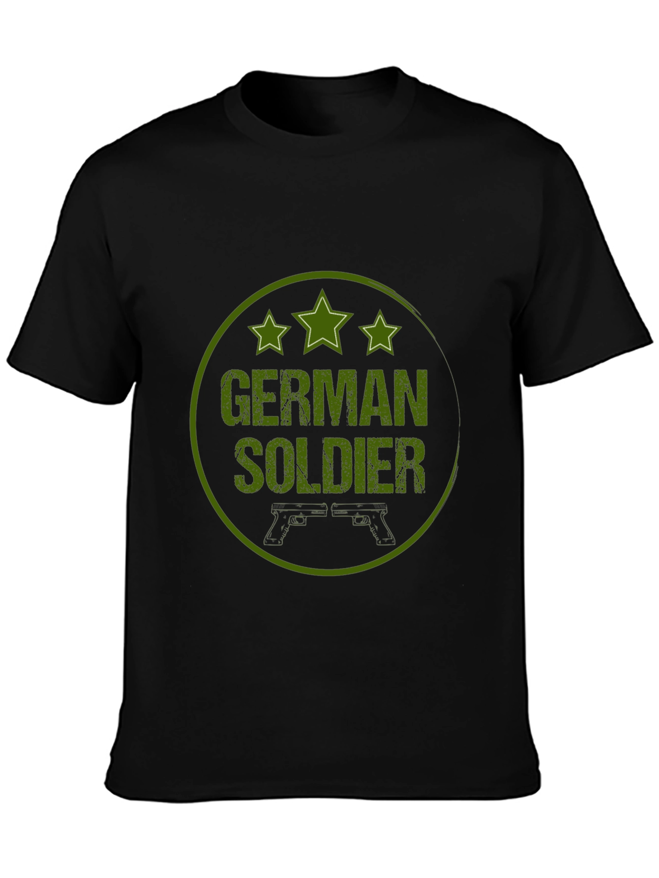 German Soldier Graphic Tee - Military Style
