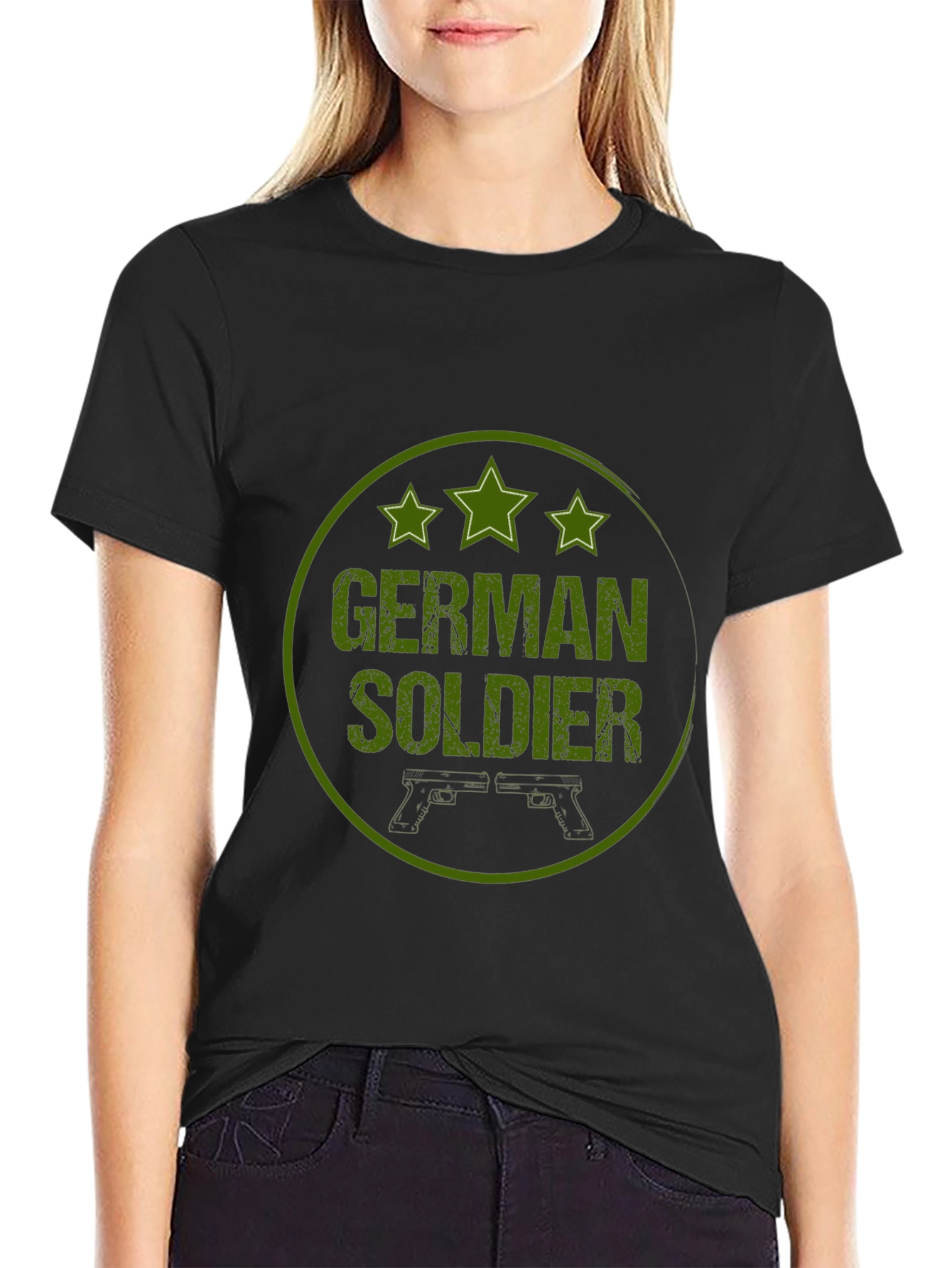 German Soldier Graphic Tee - Military Style