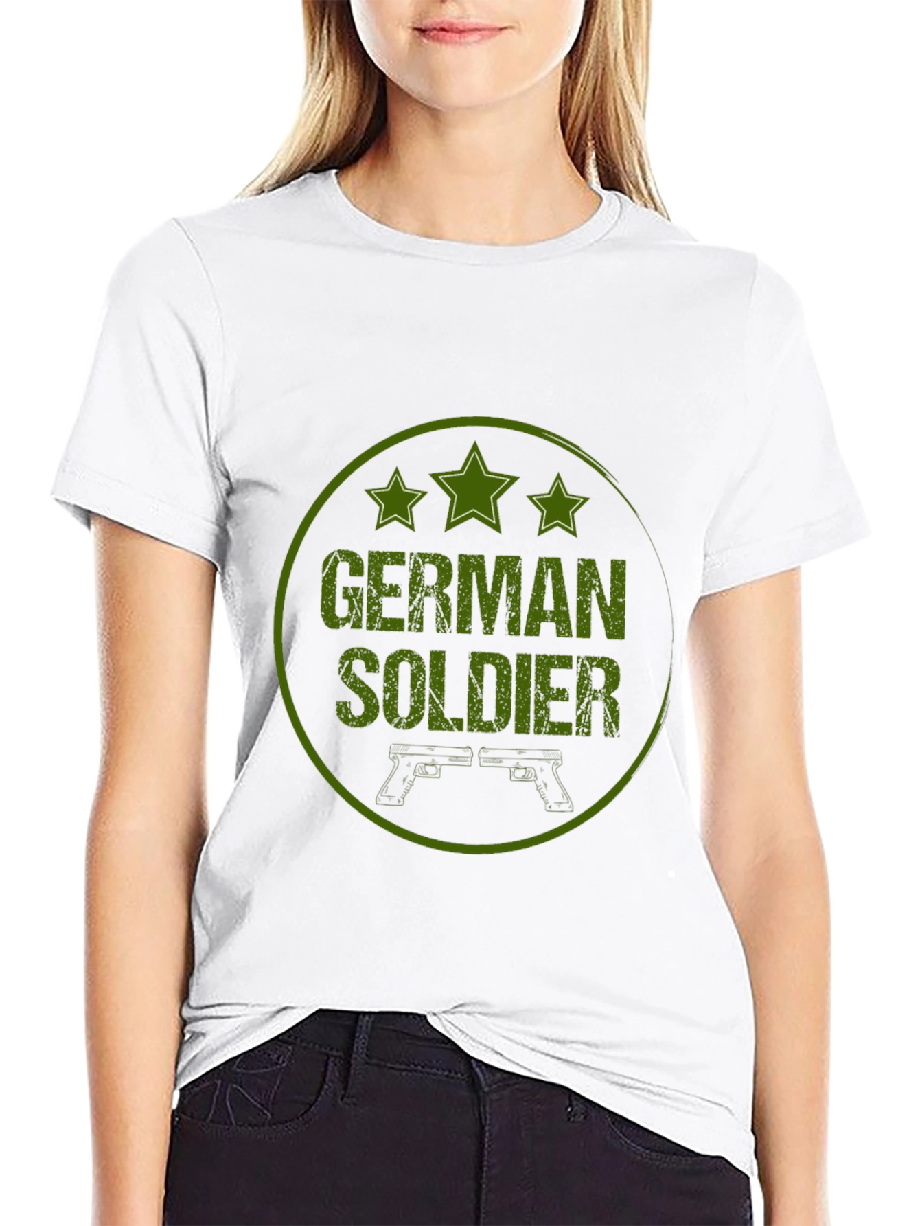German Soldier Graphic Tee - Military Style