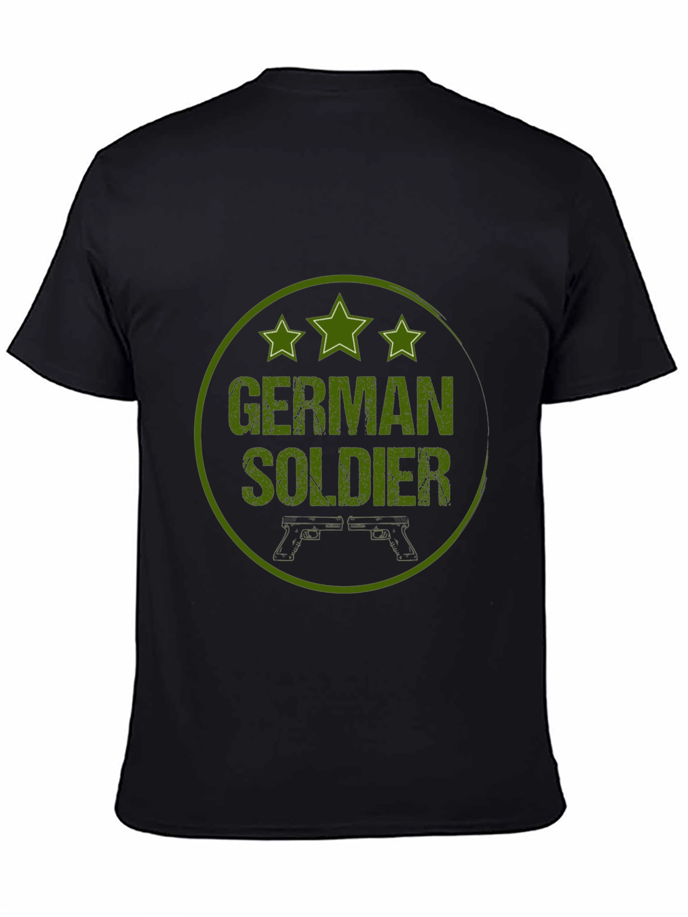 German Soldier Graphic Tee - Military Style