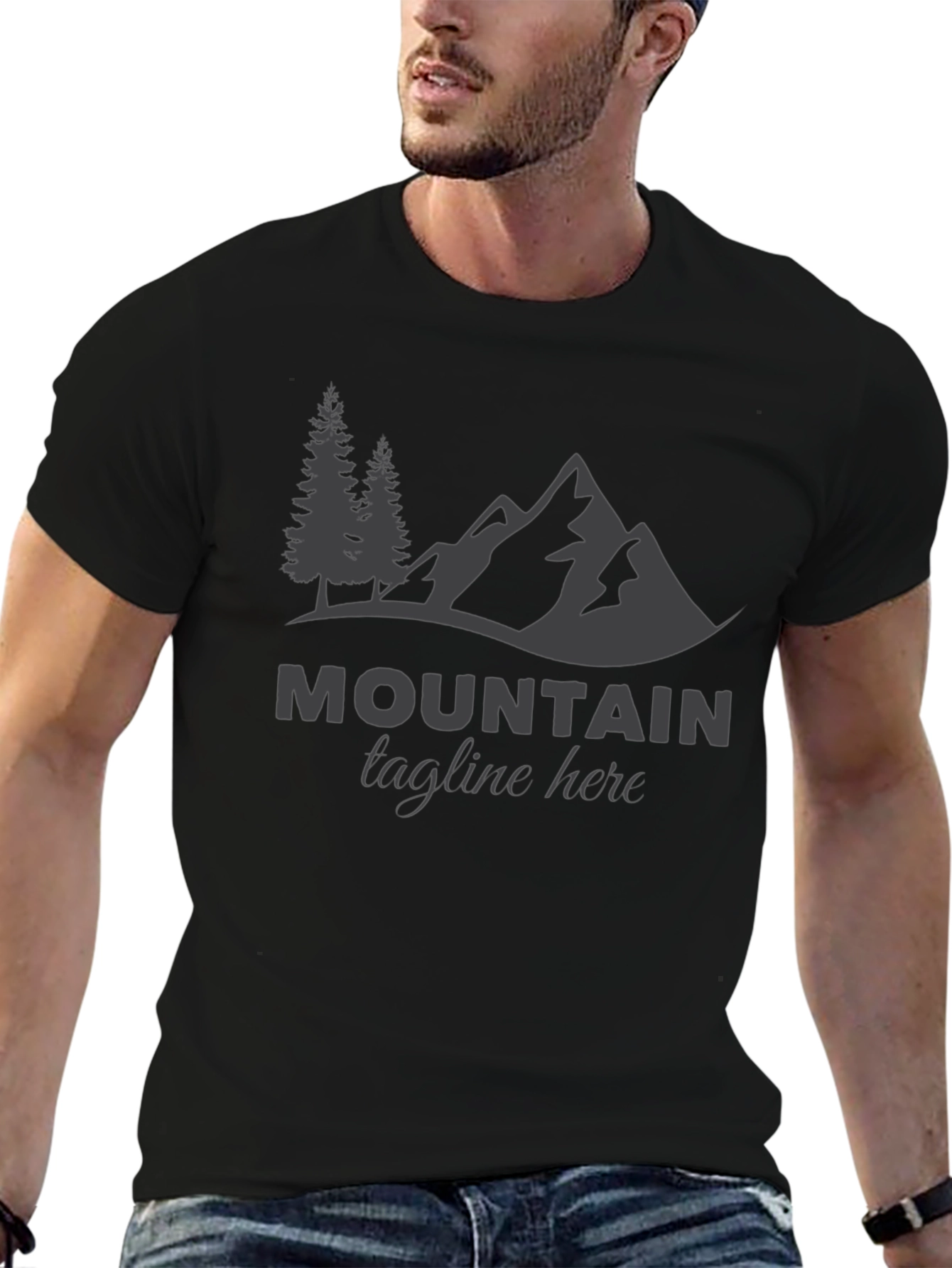 Mountain Graphic Black Tee