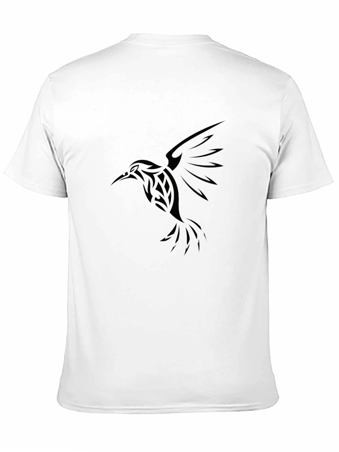 Black Hummingbird Graphic T-Shirt - Stylish Casual Wear