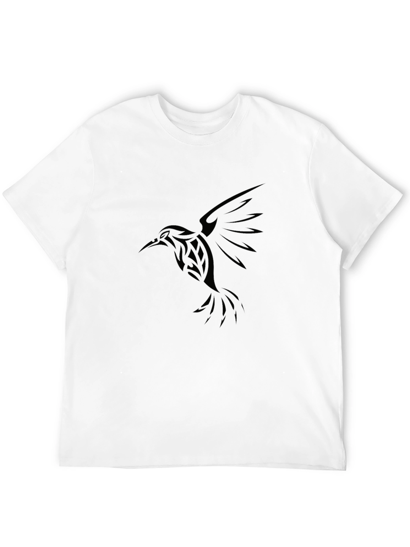 Black Hummingbird Graphic T-Shirt - Stylish Casual Wear