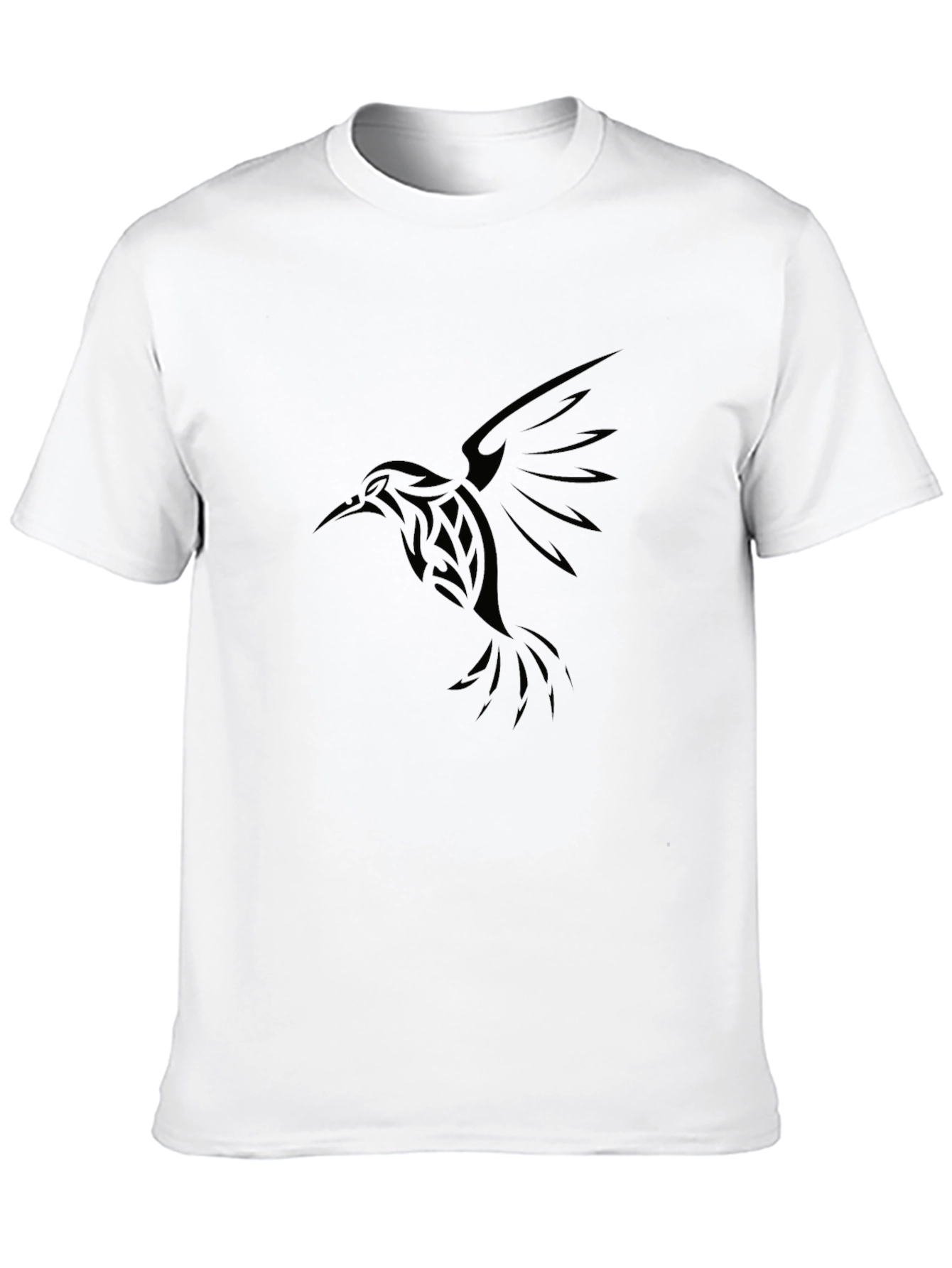 Black Hummingbird Graphic T-Shirt - Stylish Casual Wear