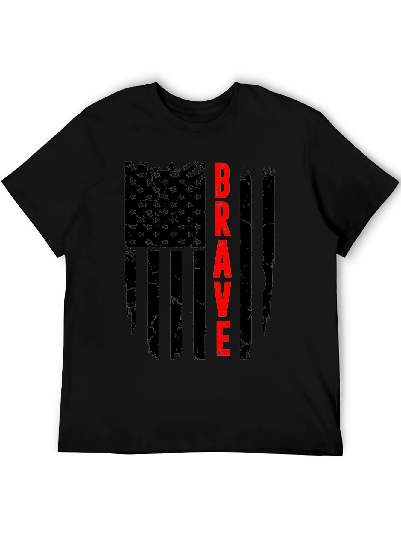 Brave American Flag Graphic T-Shirt