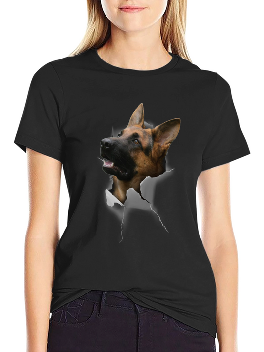 German Shepherd Dog Graphic Tee - Cool Animal Lover Design