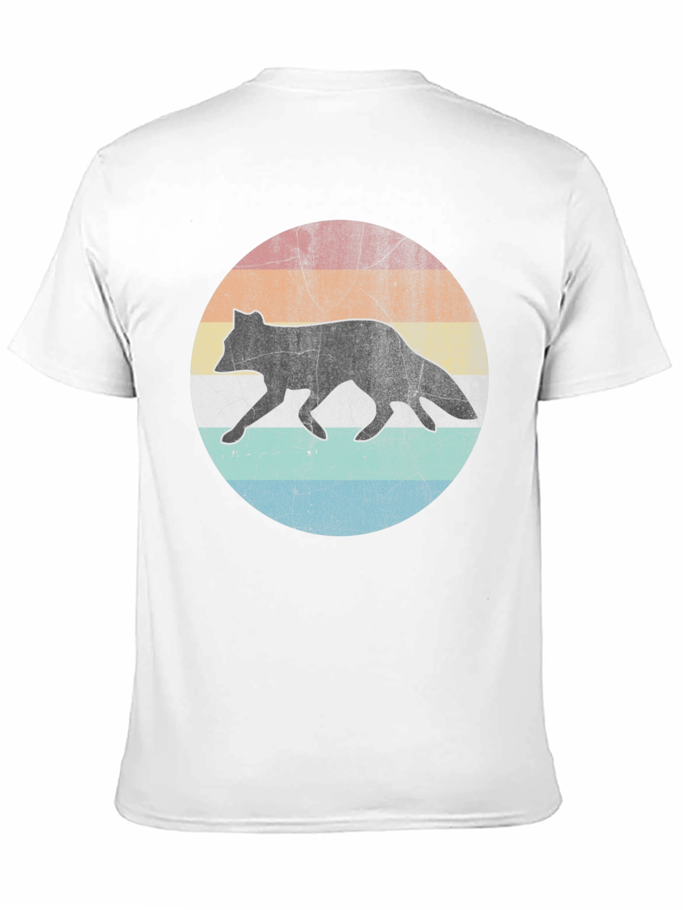 Retro Fox Sunset Graphic T-Shirt