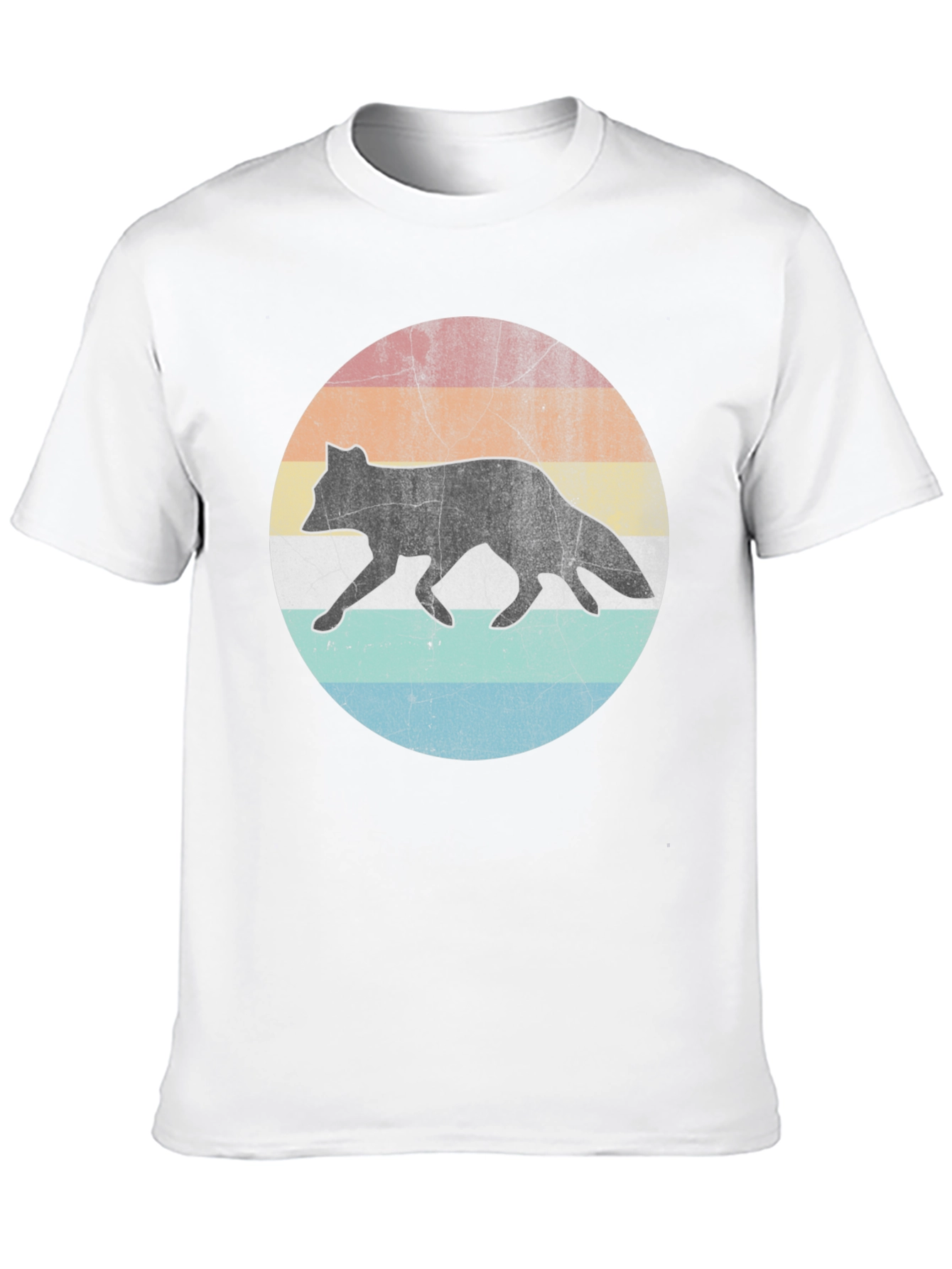 Retro Fox Sunset Graphic T-Shirt
