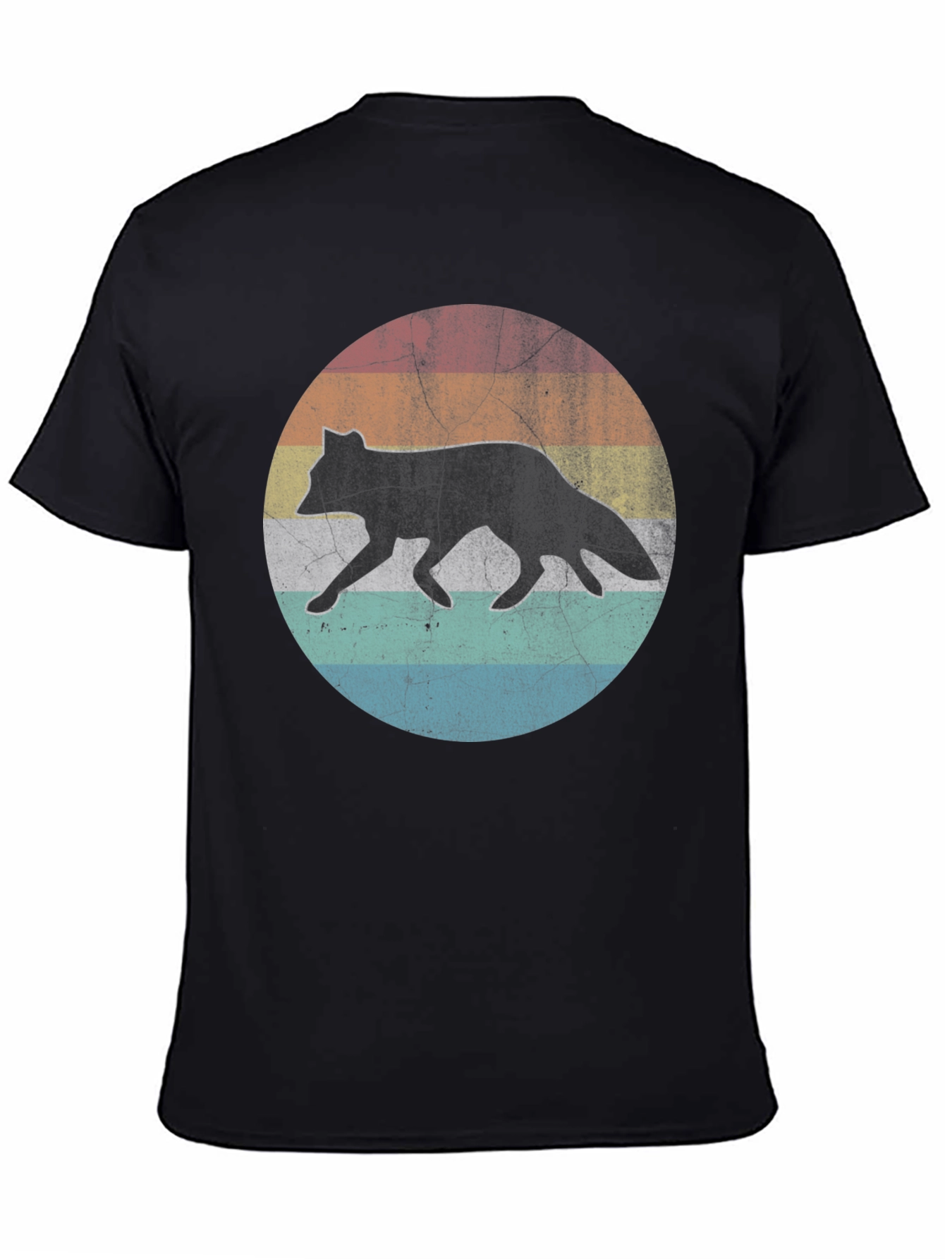 Retro Fox Sunset Graphic T-Shirt