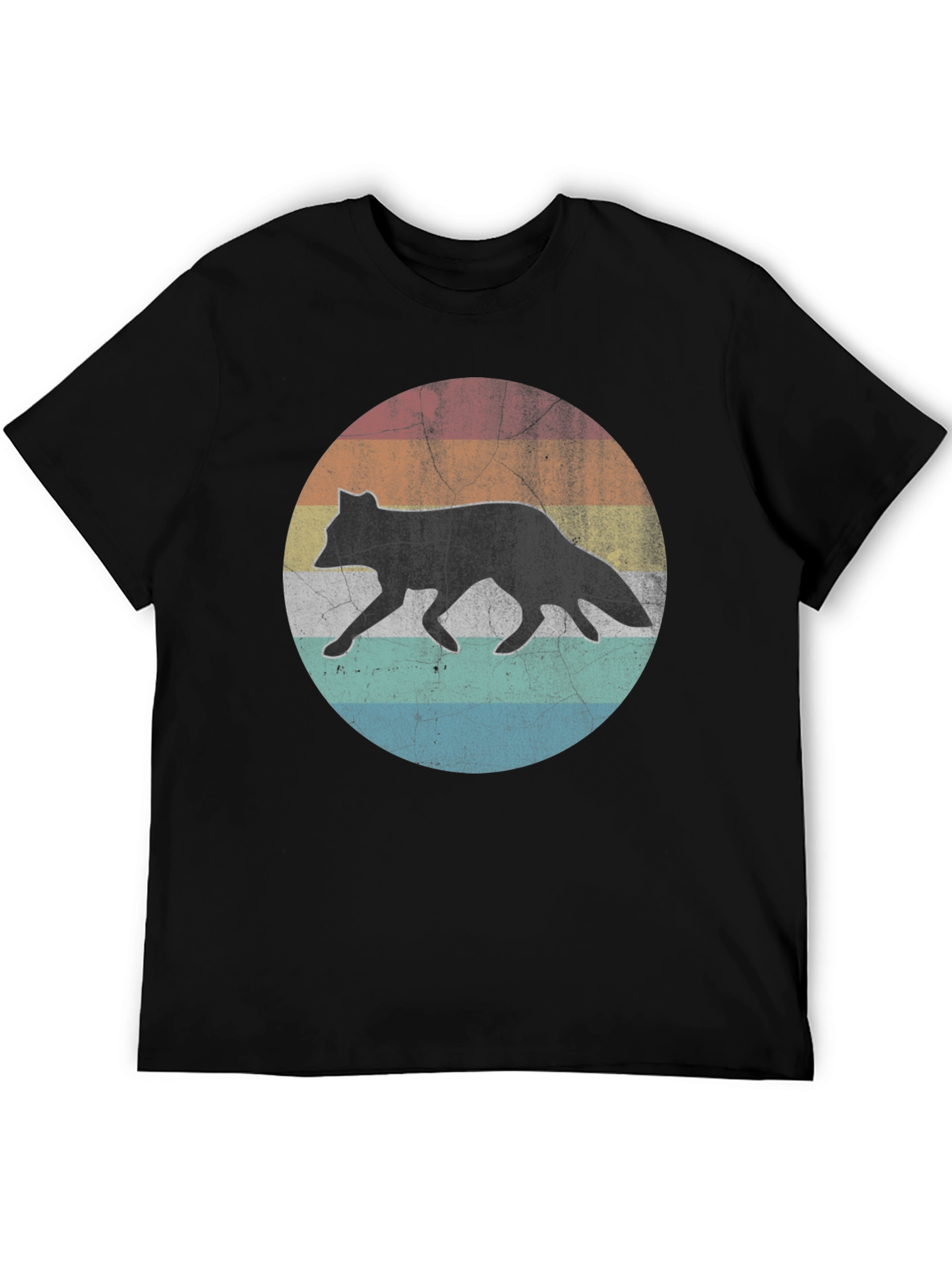 Retro Fox Sunset Graphic T-Shirt