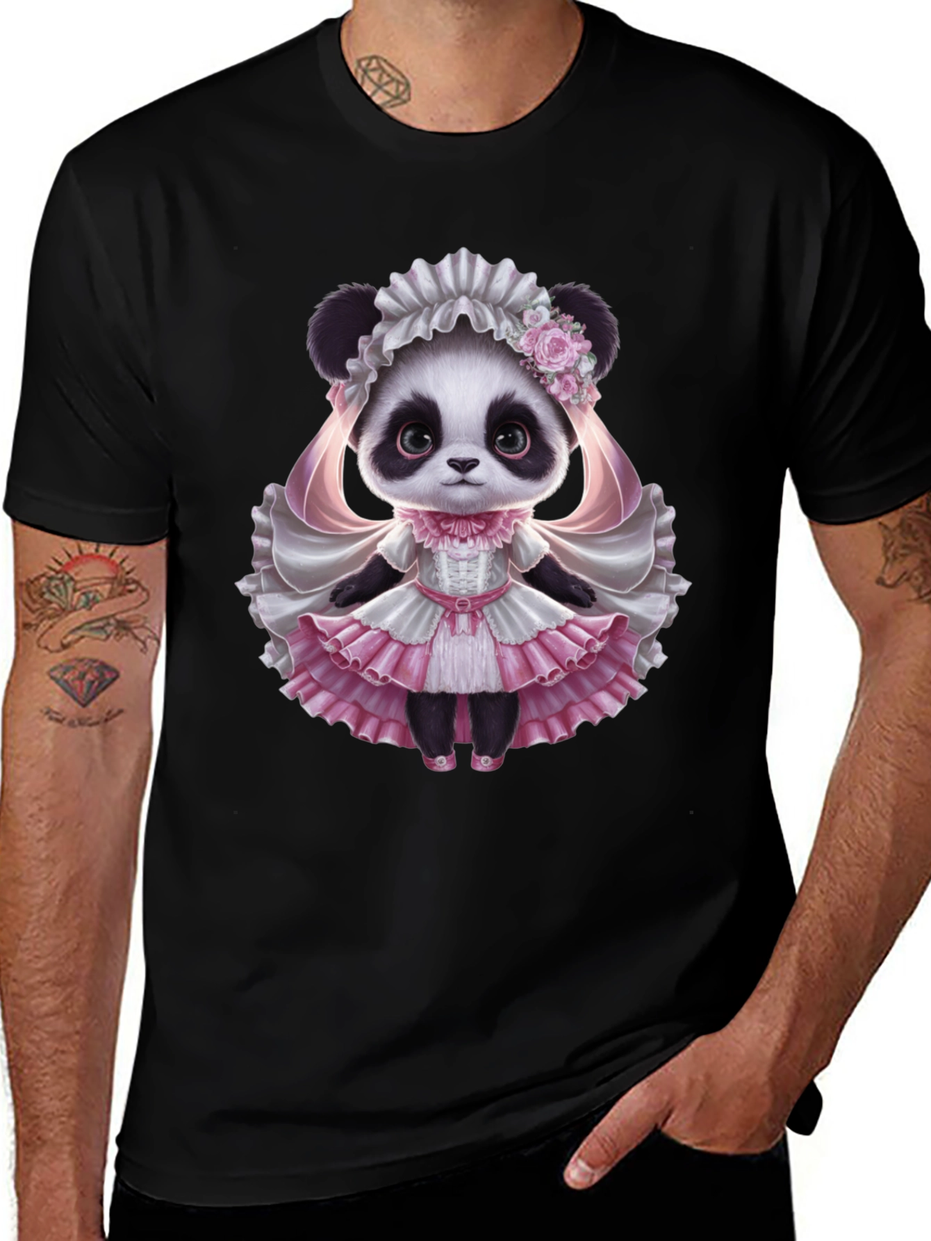 Panda Princess T-Shirt - Cute Animal Graphic Tee